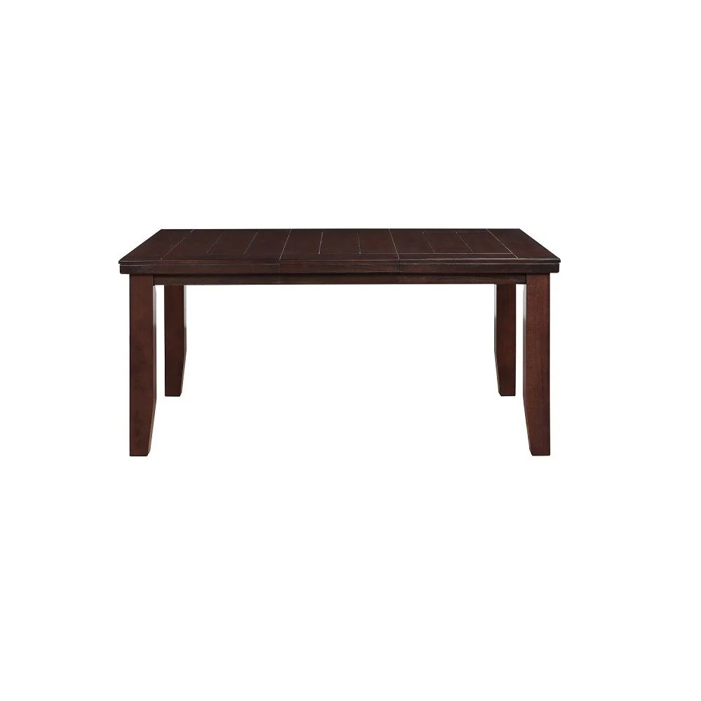 Dark Brown Solid Manufactured Wood Dining Table By Homeroots - Image 5
