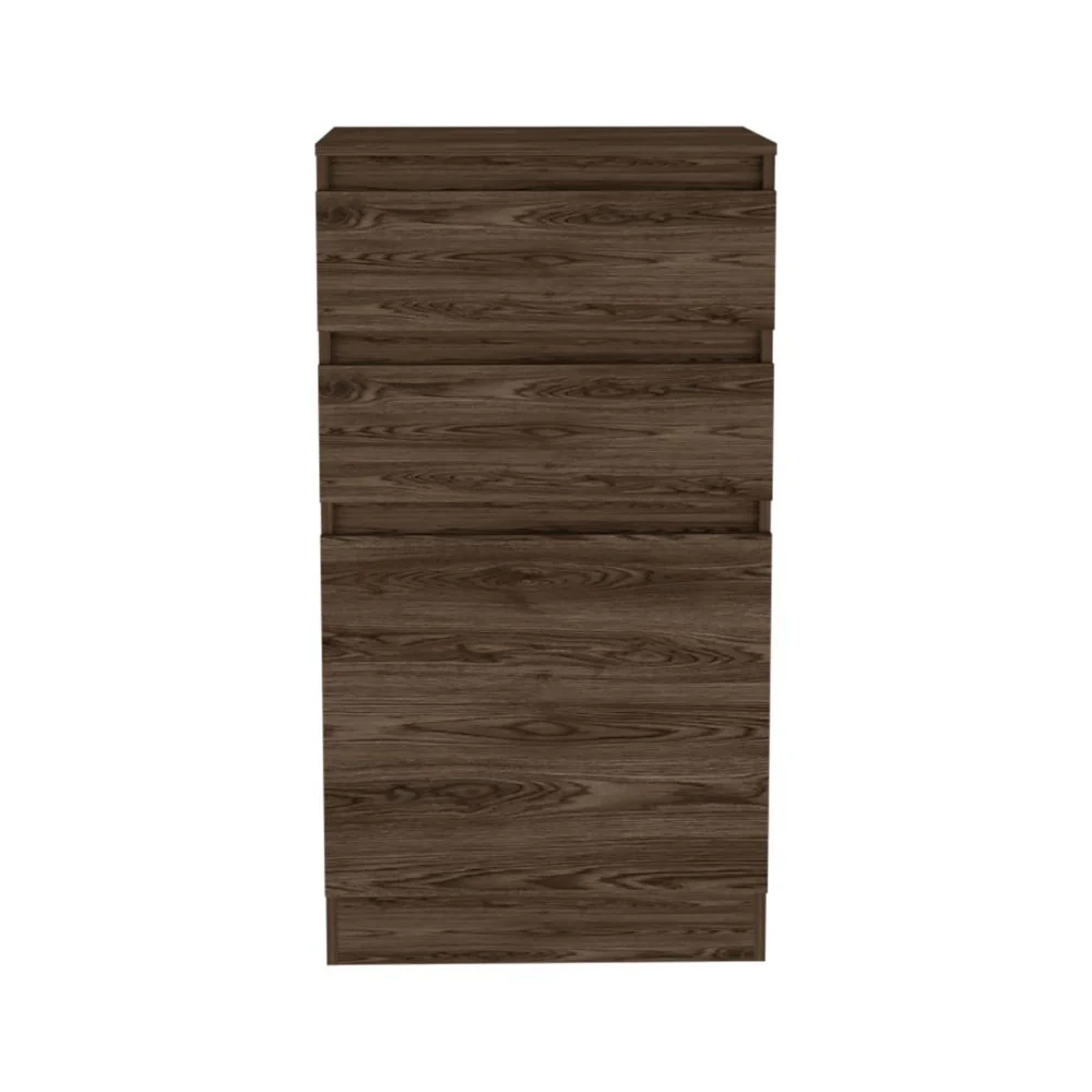 Dark Brown Two Drawer Standard Chest By Homeroots - Image 3