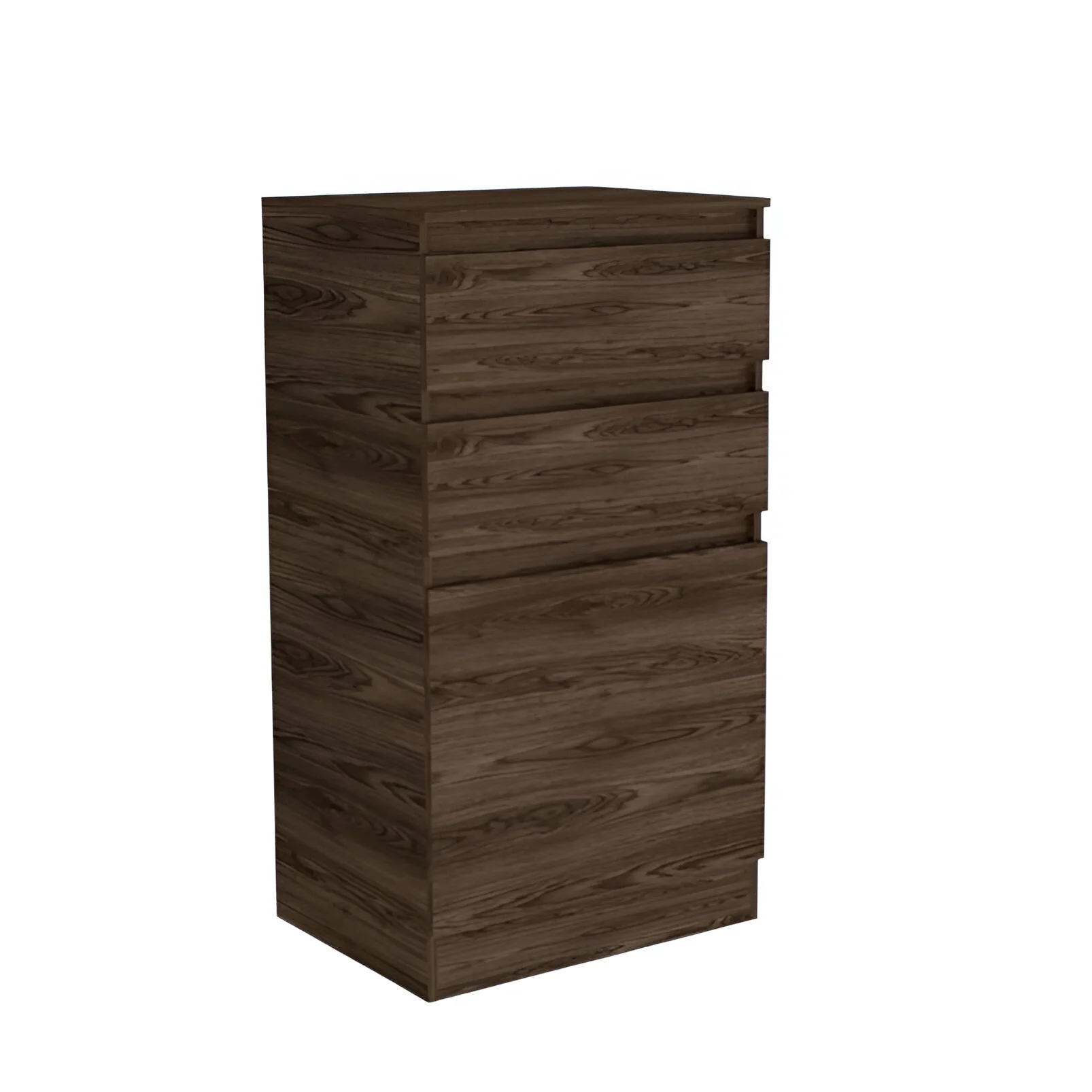 Dark Brown Two Drawer Standard Chest By Homeroots - Image 4