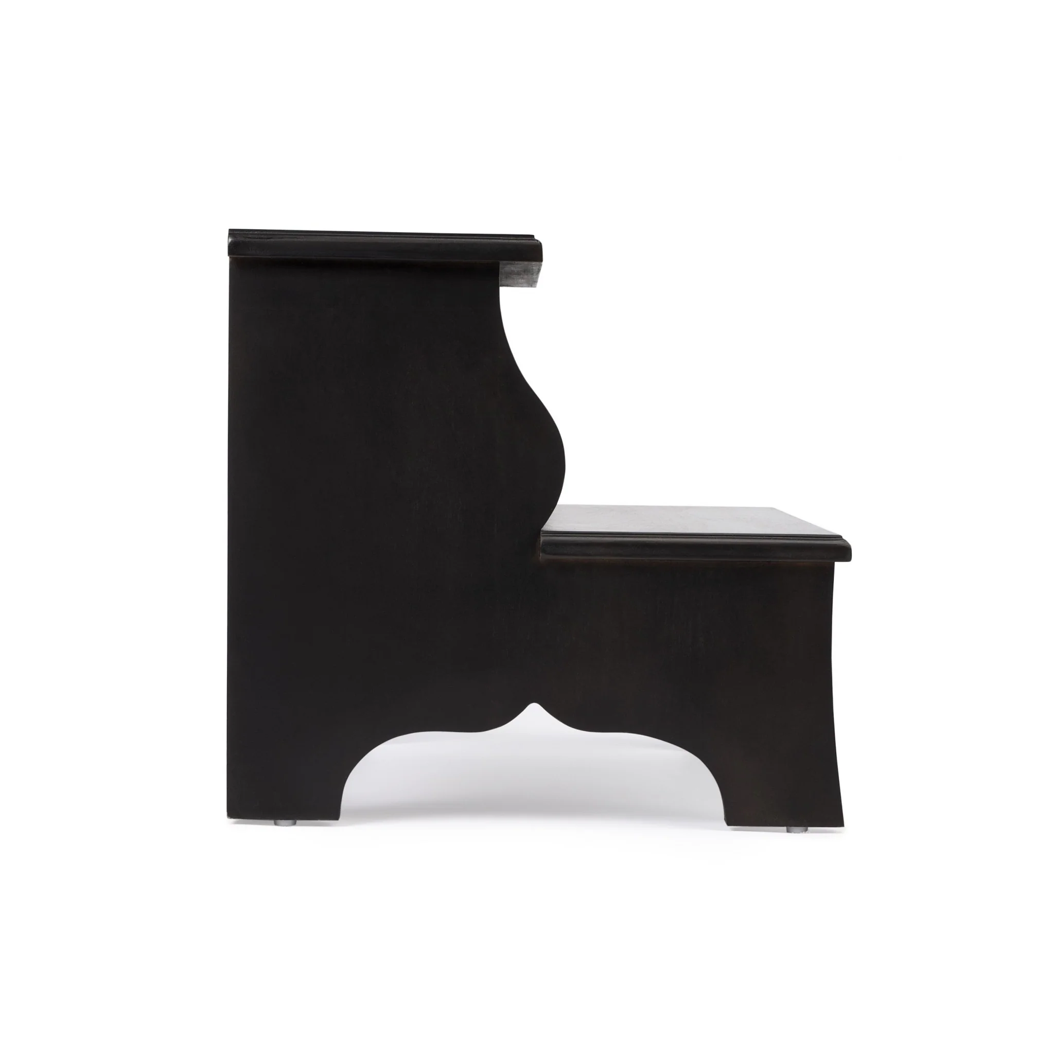 Dark Brown Wood Step Stool By Homeroots - Image 6