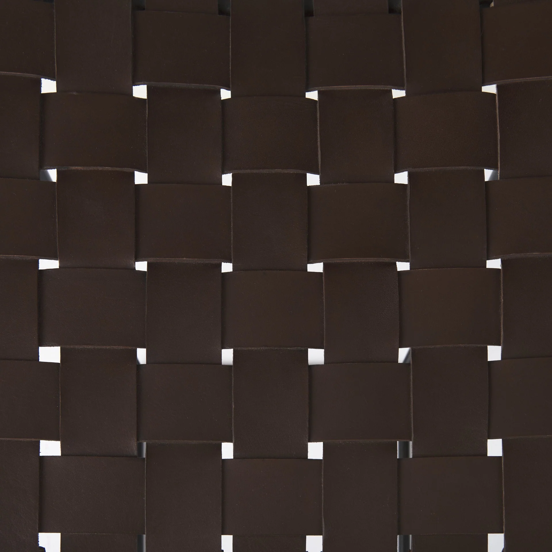 Dark Brown Woven Leather Bar Stool By Homeroots - Image 8