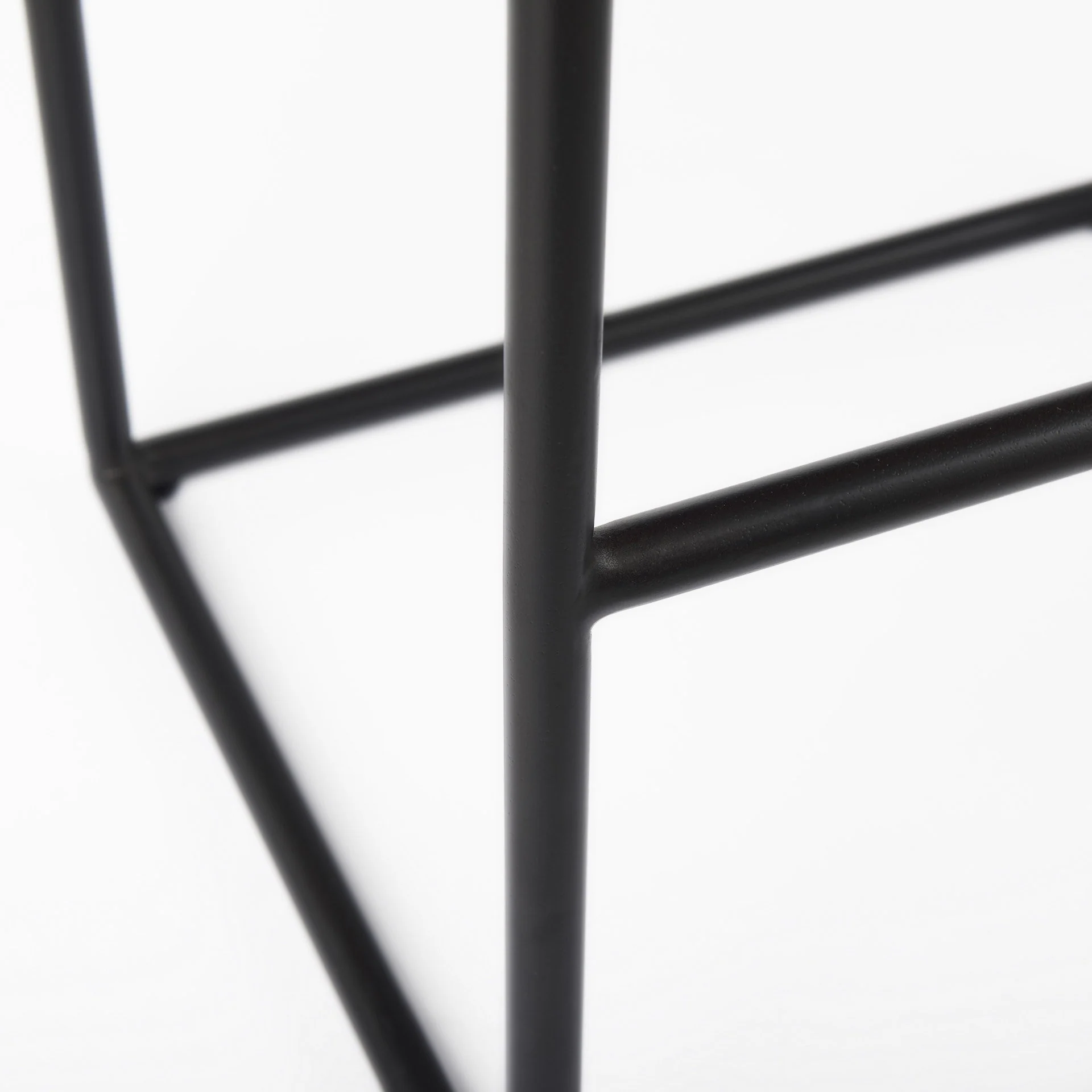 Dark Brown Woven Leather Bar Stool By Homeroots - Image 9