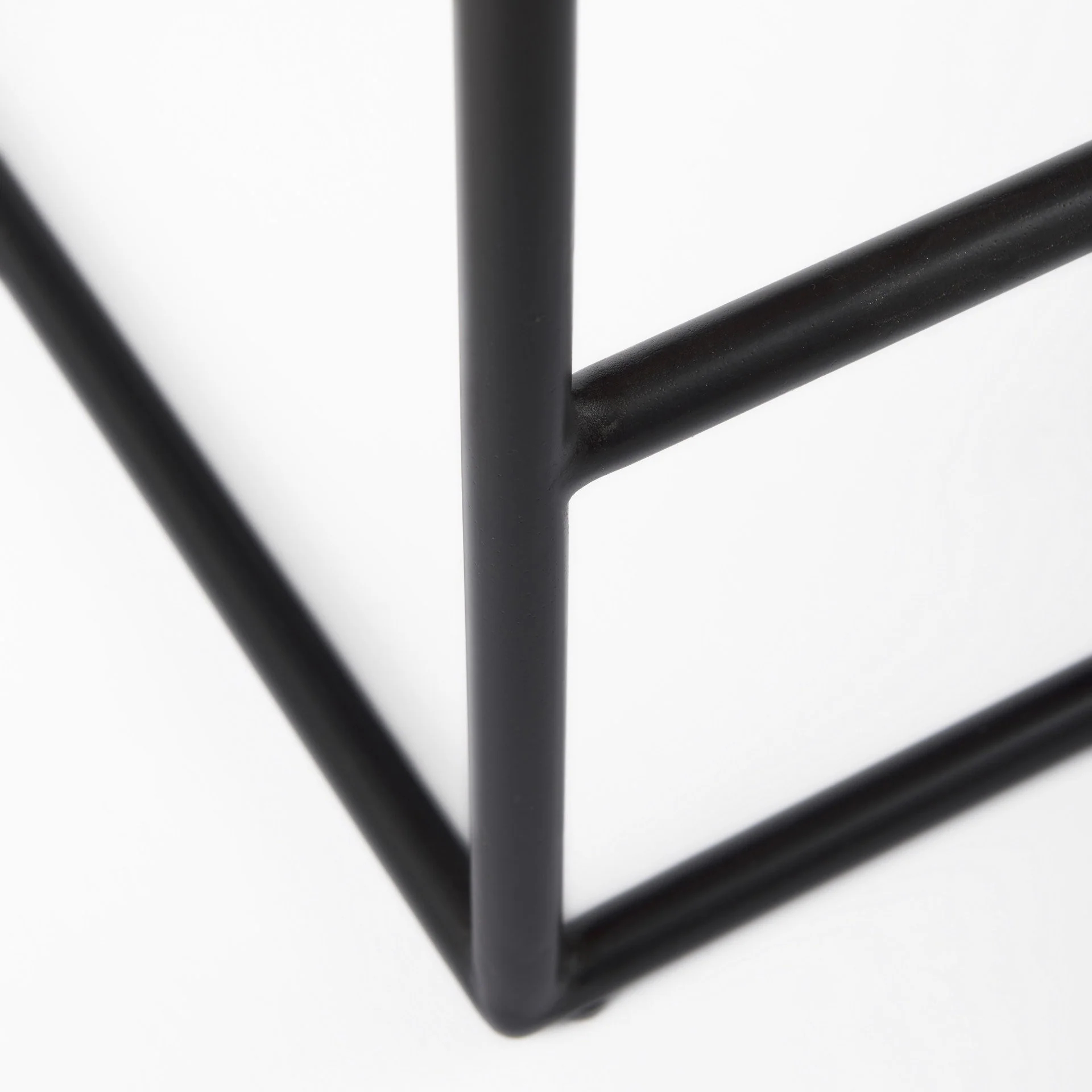 Dark Brown Woven Leather Counter Stool By Homeroots - Image 9