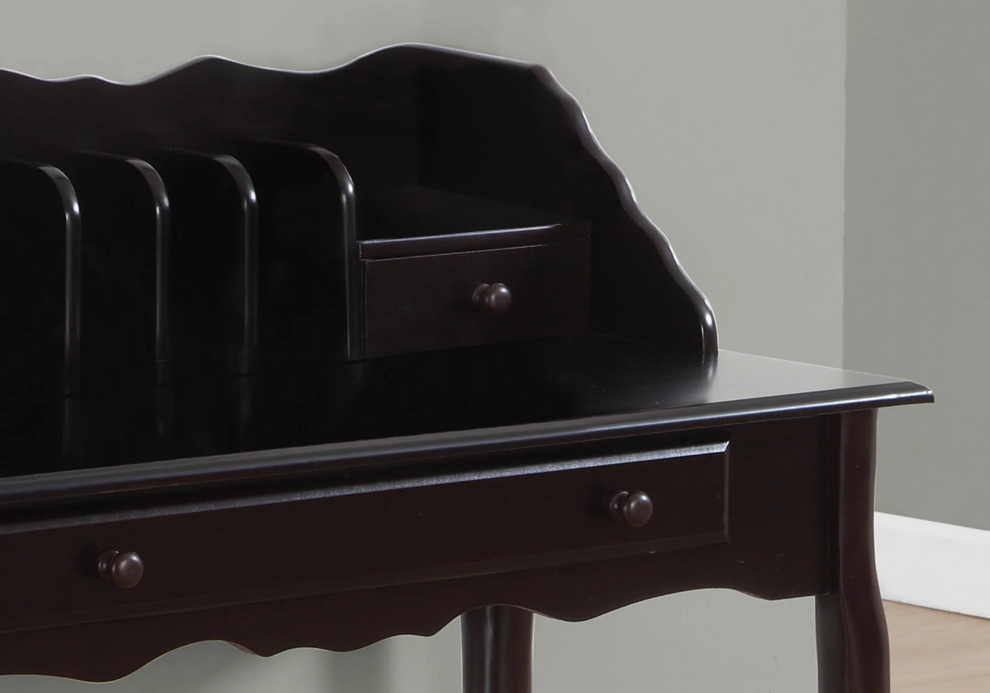 Dark Cherry Desk By Homeroots - Image 2