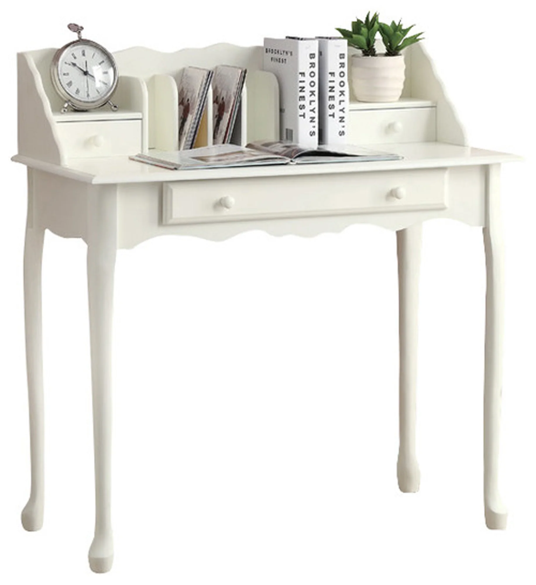 Dark Cherry Desk By Homeroots - Image 5