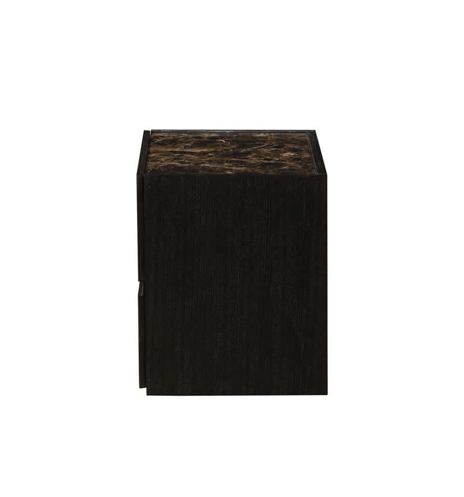 Dark Expresso Mdf Nightstand By Homeroots - Image 2