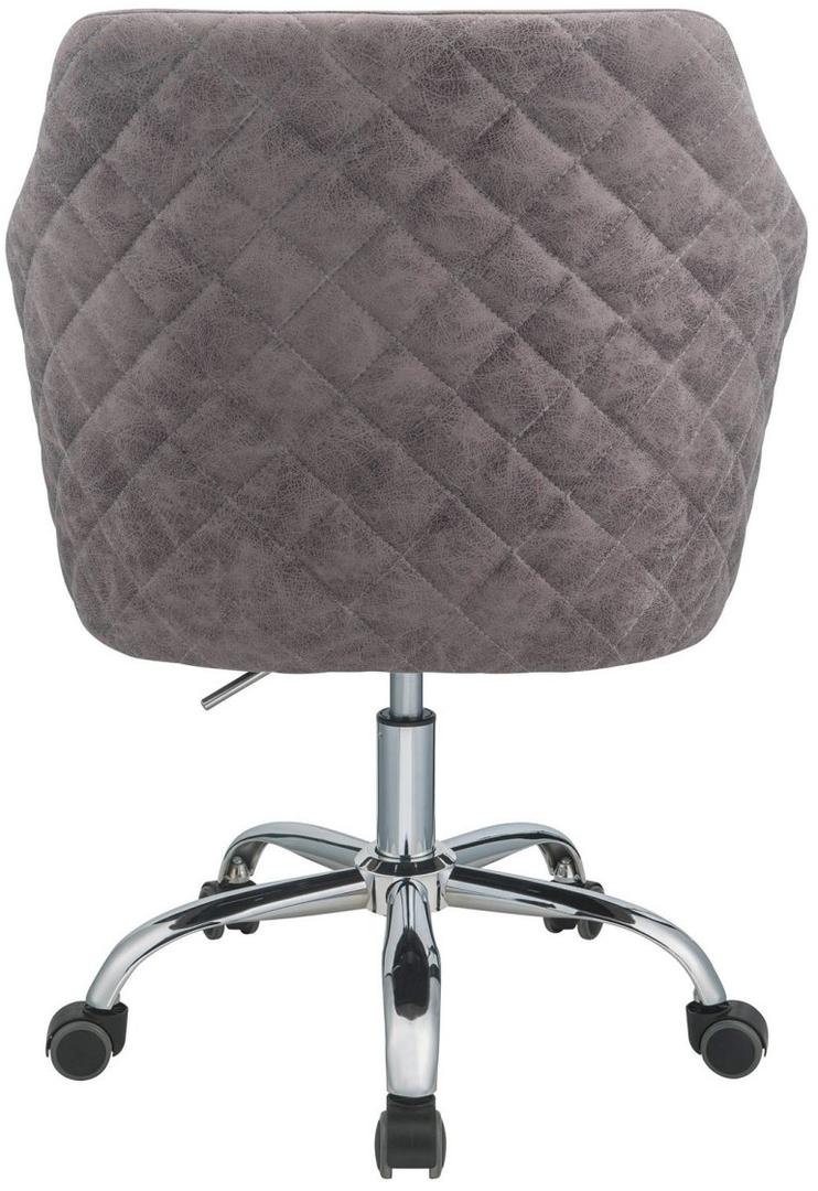 Dark Frey Antique Pu Office Chair By Homeroots - Image 4