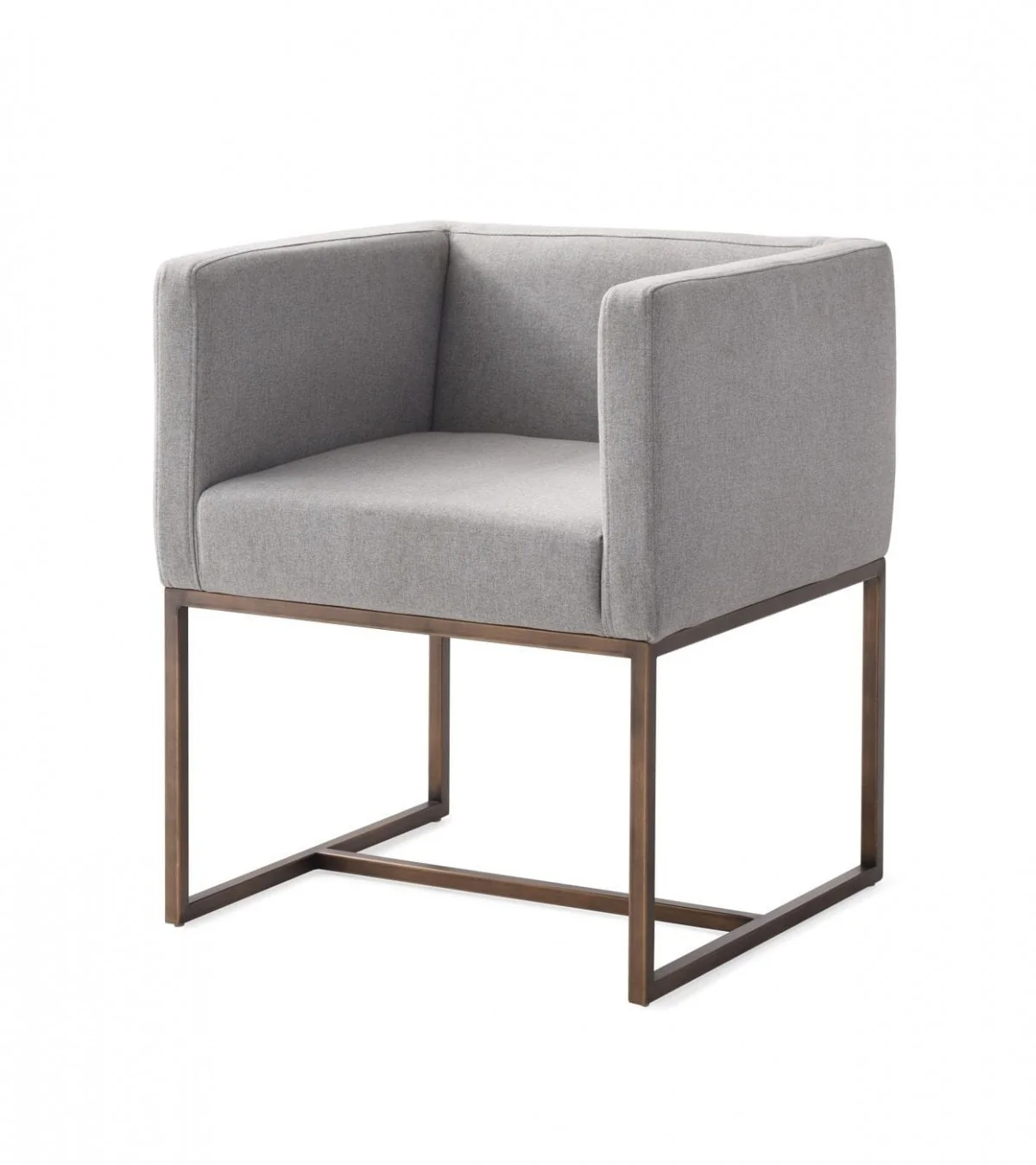 Dark Gray Velvet Antique Brass Dining Chair By Homeroots - Image 9