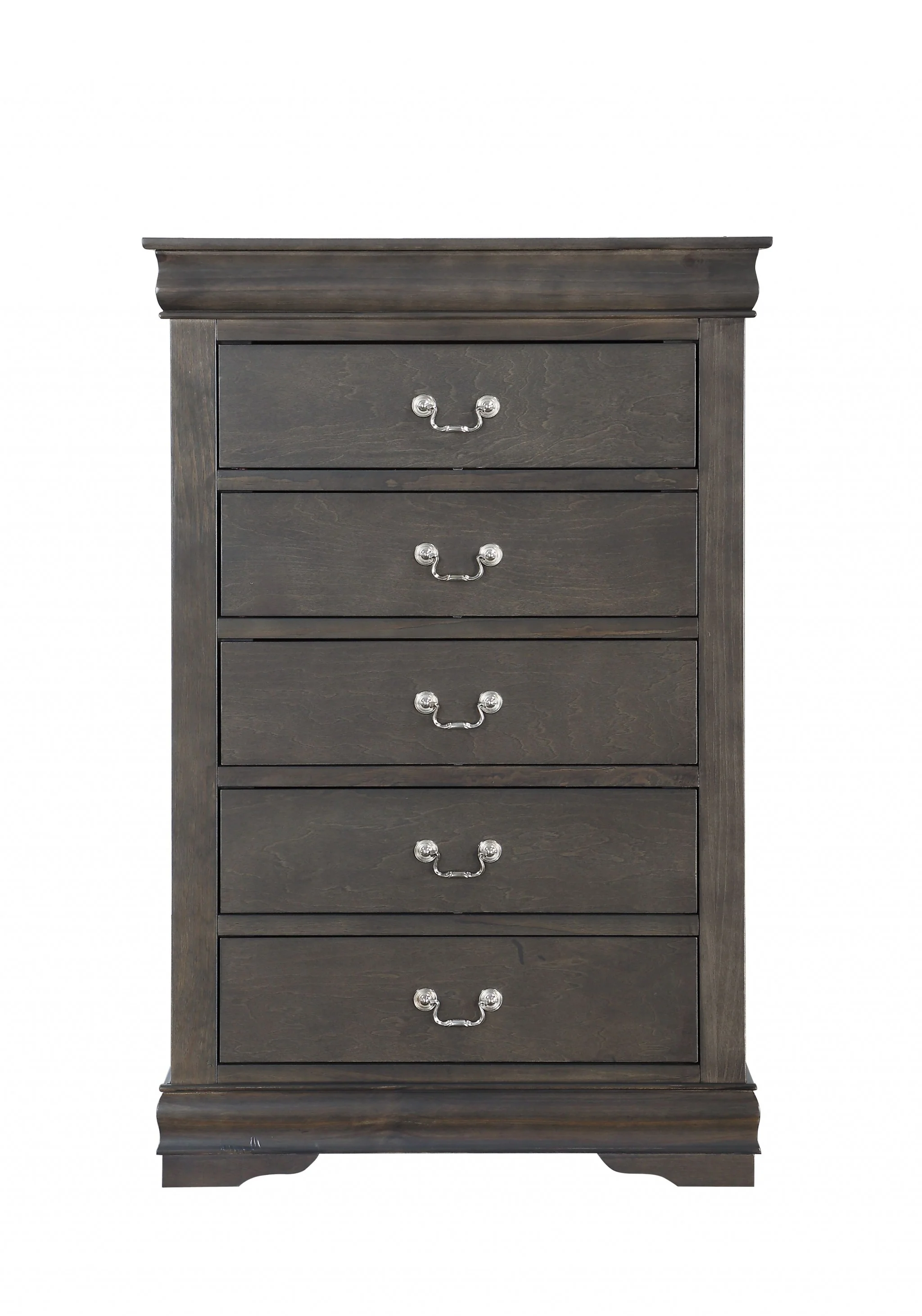 Dark Gray Wood Chest By Homeroots - Image 2