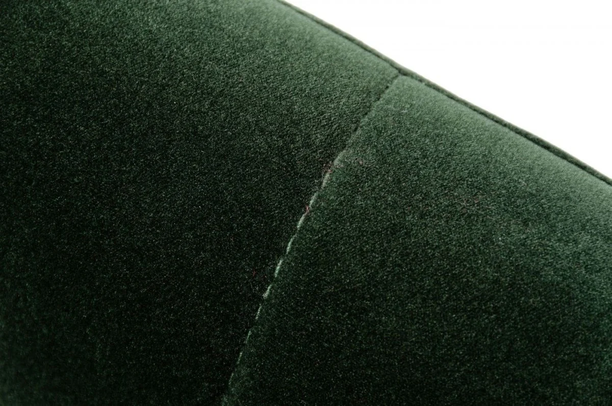 Dark Green Velvet Modern Curvilinear Dining Chair By Homeroots - Image 5