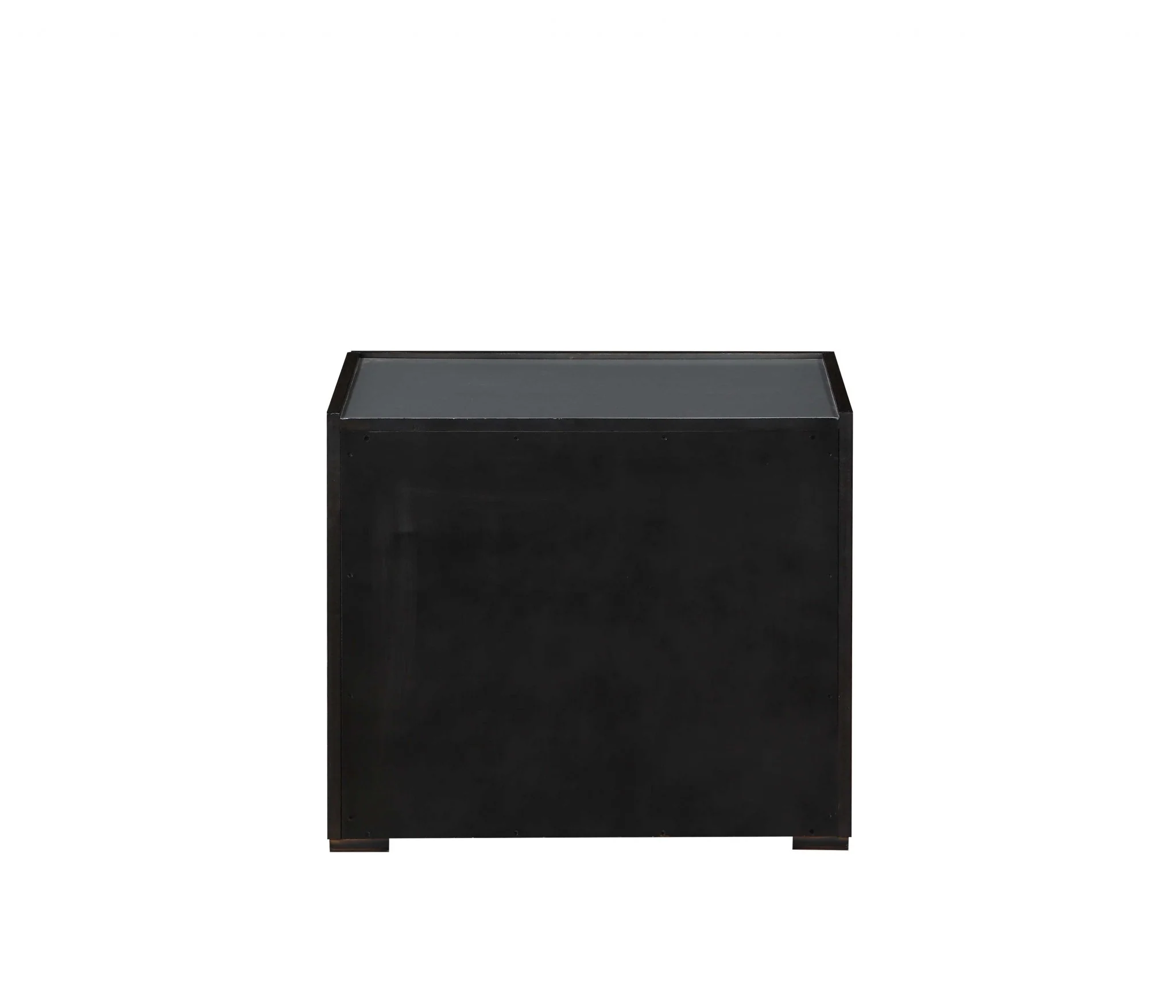 Dark Grey And Light Epresso Mdf Nightstand By Homeroots - Image 3