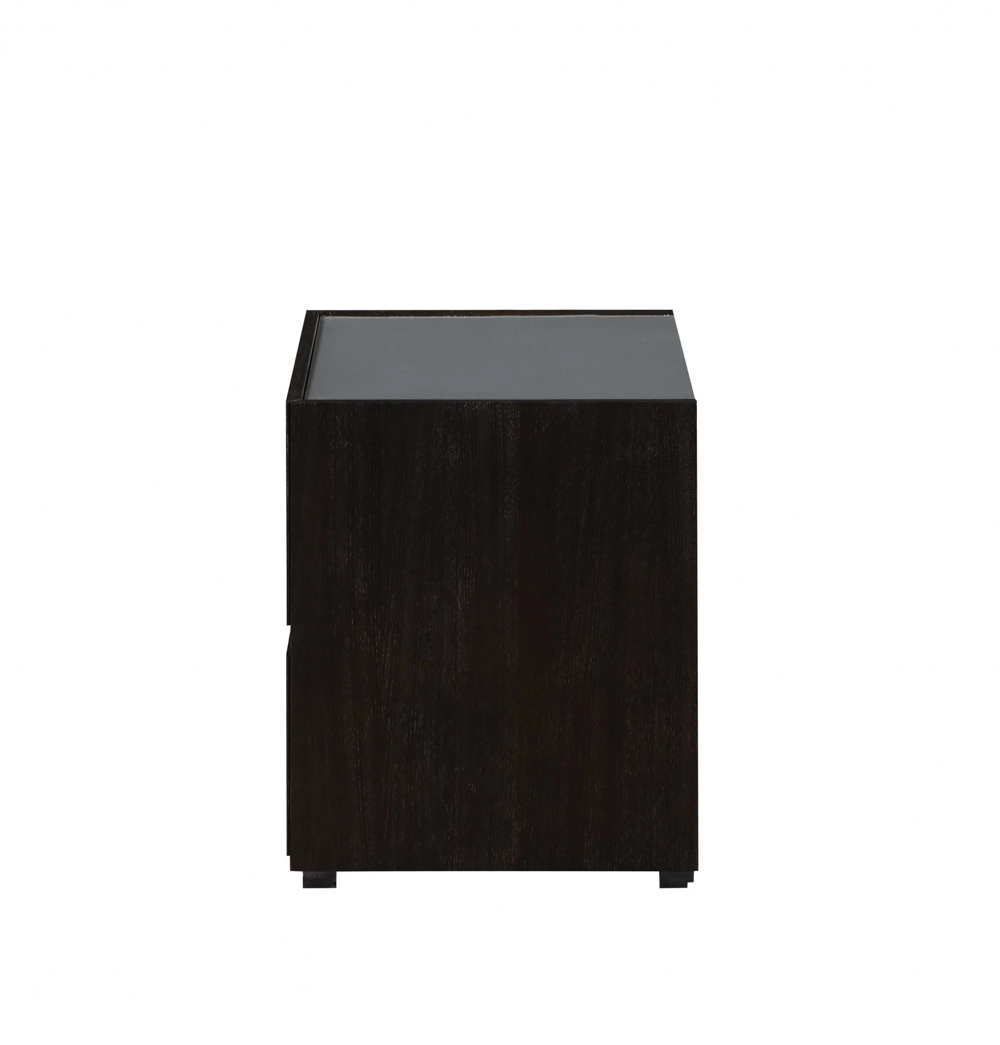 Dark Grey And Light Epresso Mdf Nightstand By Homeroots - Image 4