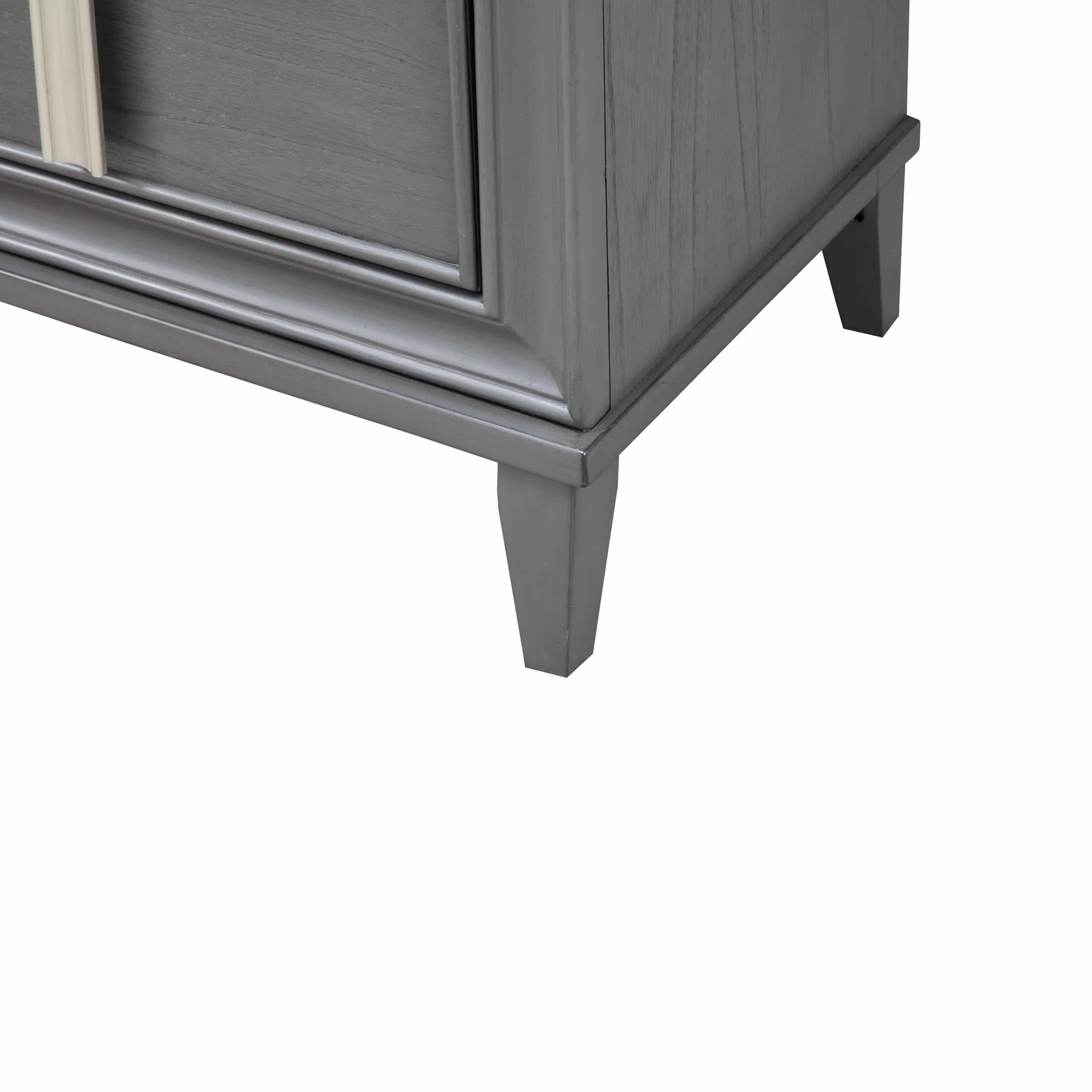 Dark Grey Contemporary 2 Drawer Nightstand By Homeroots - Image 5