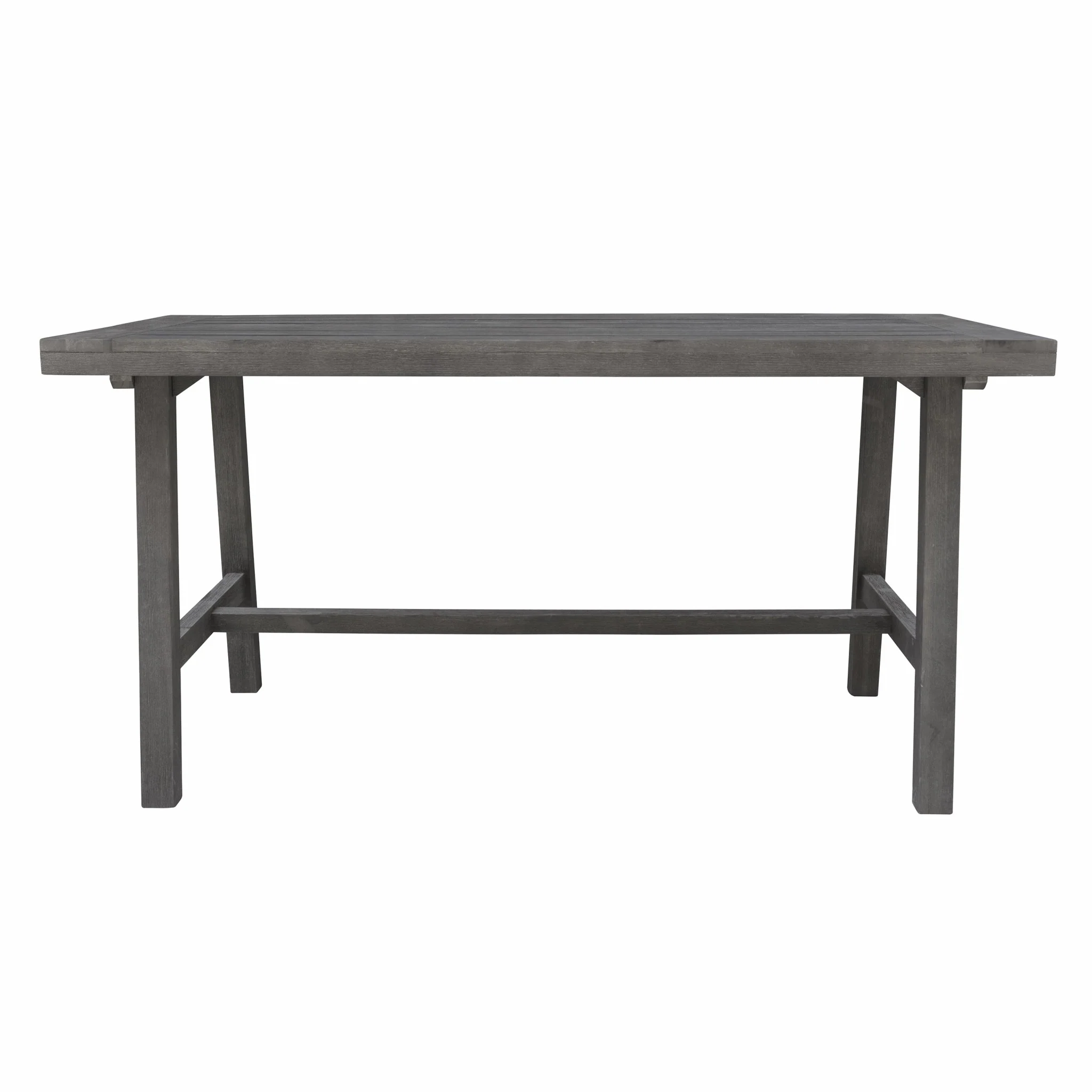 Dark Grey Dining Table with Leg Support By Homeroots - Image 5