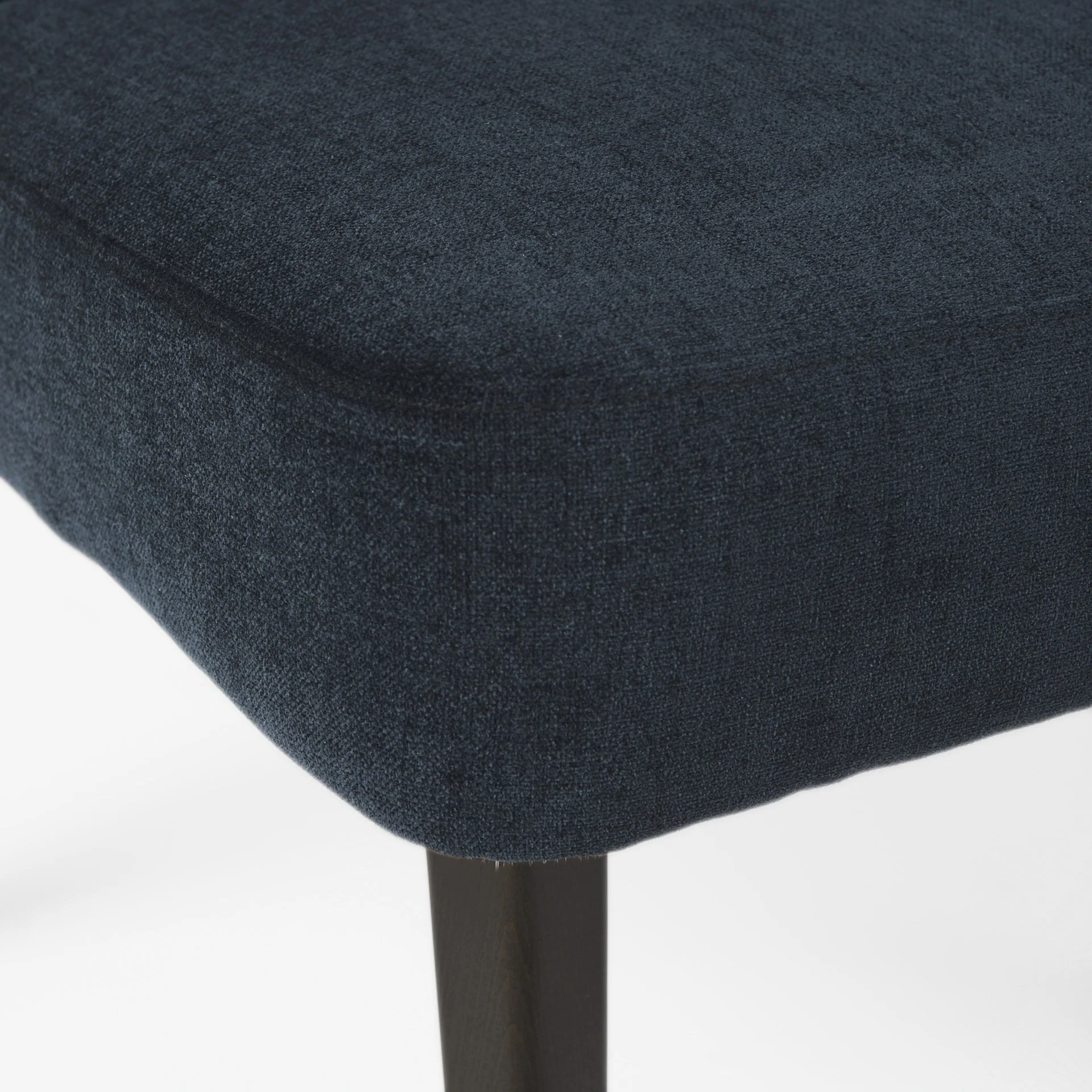 Dark Navy And Black Mid Century Wingback Dining Chair By Homeroots - Image 9