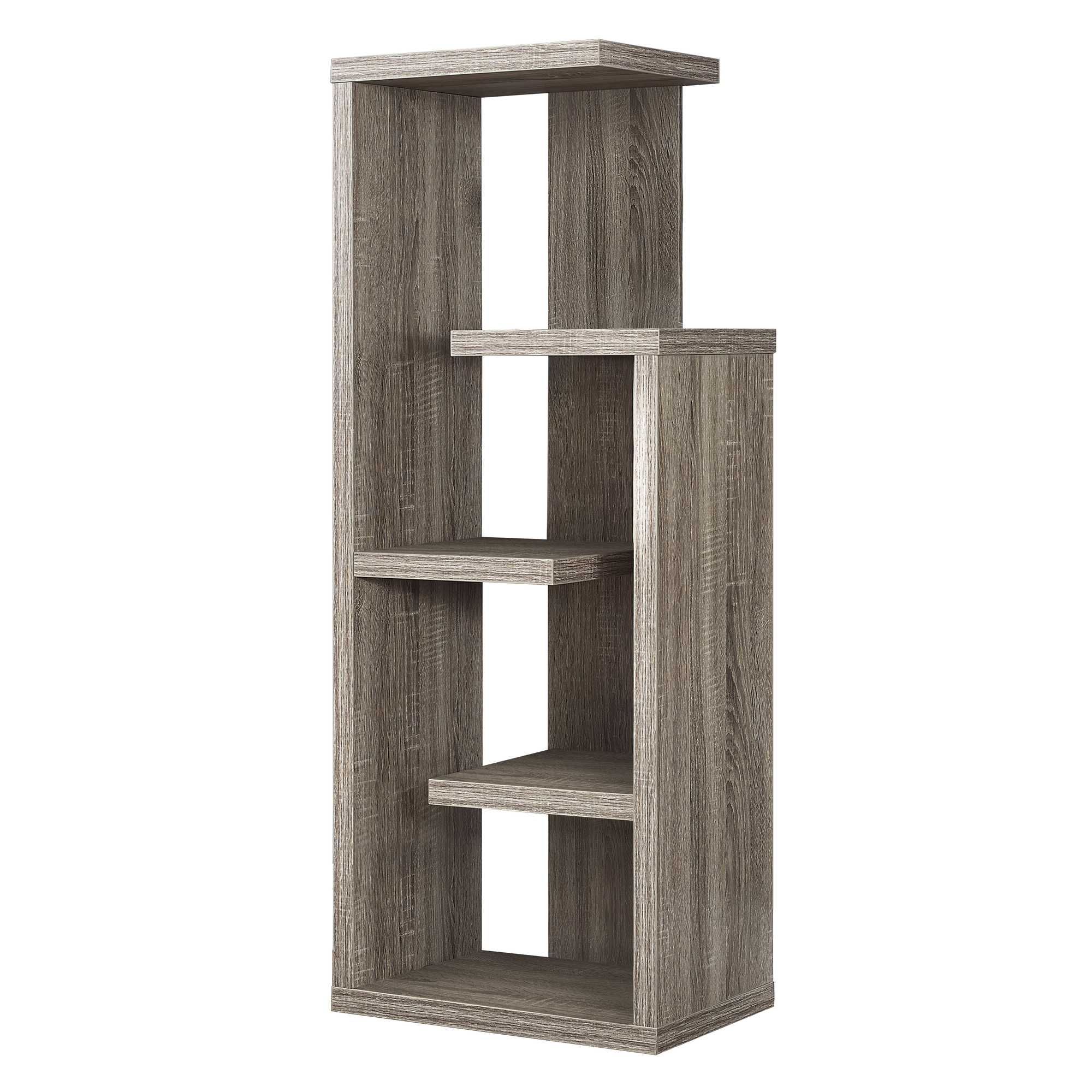 Dark Taupe Bookcase By Homeroots - Image 2