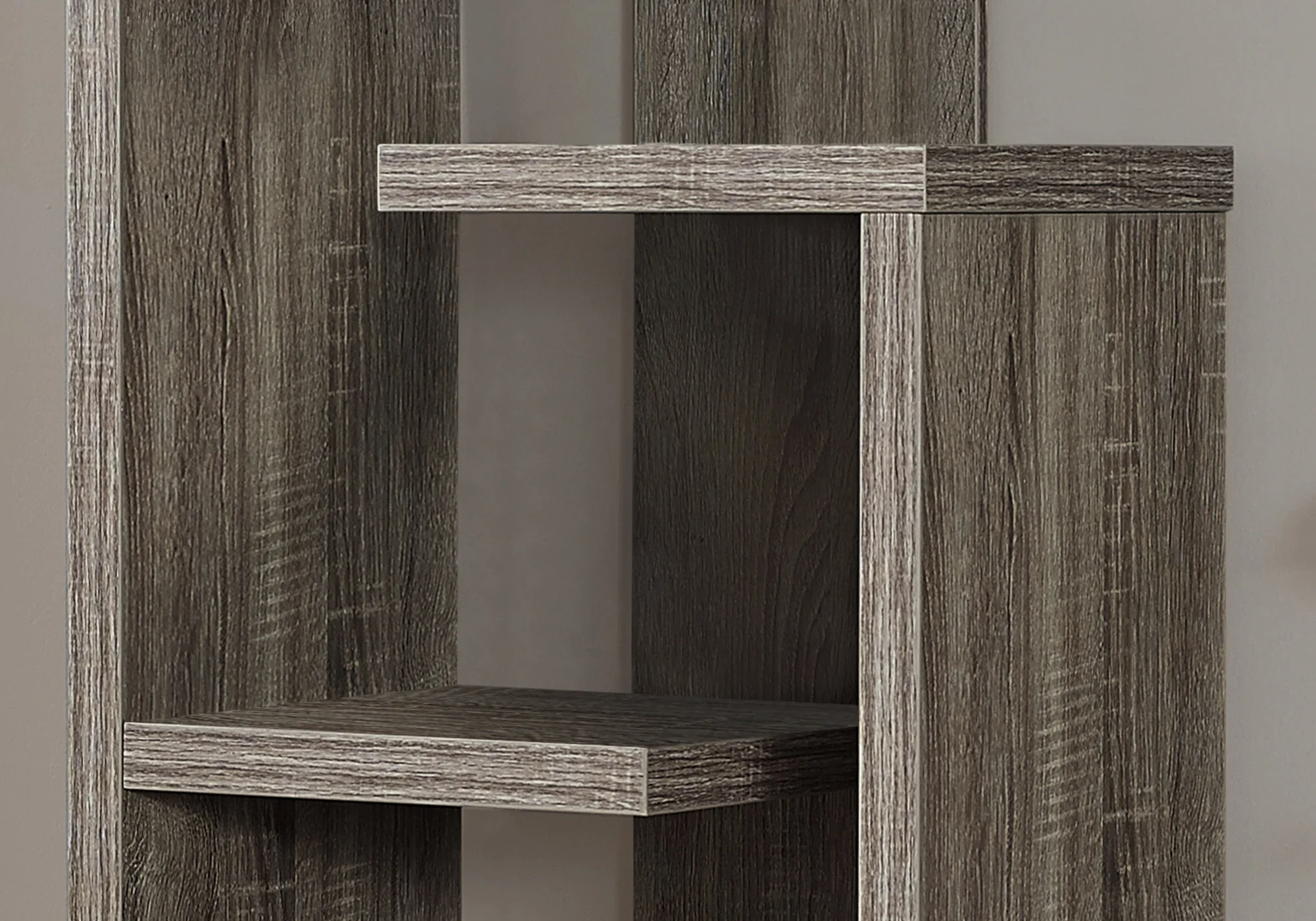 Dark Taupe Bookcase By Homeroots - Image 3
