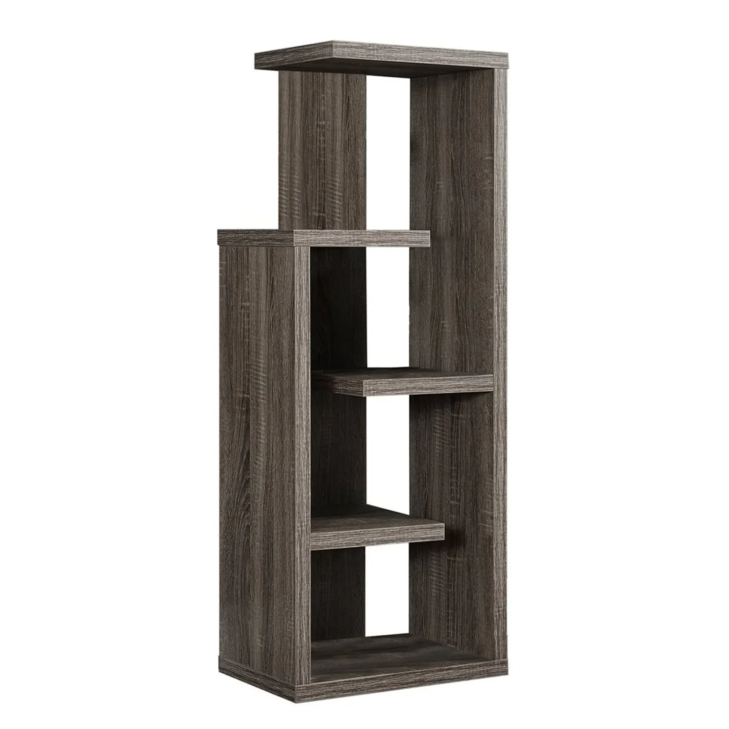 Dark Taupe Bookcase By Homeroots - Image 6