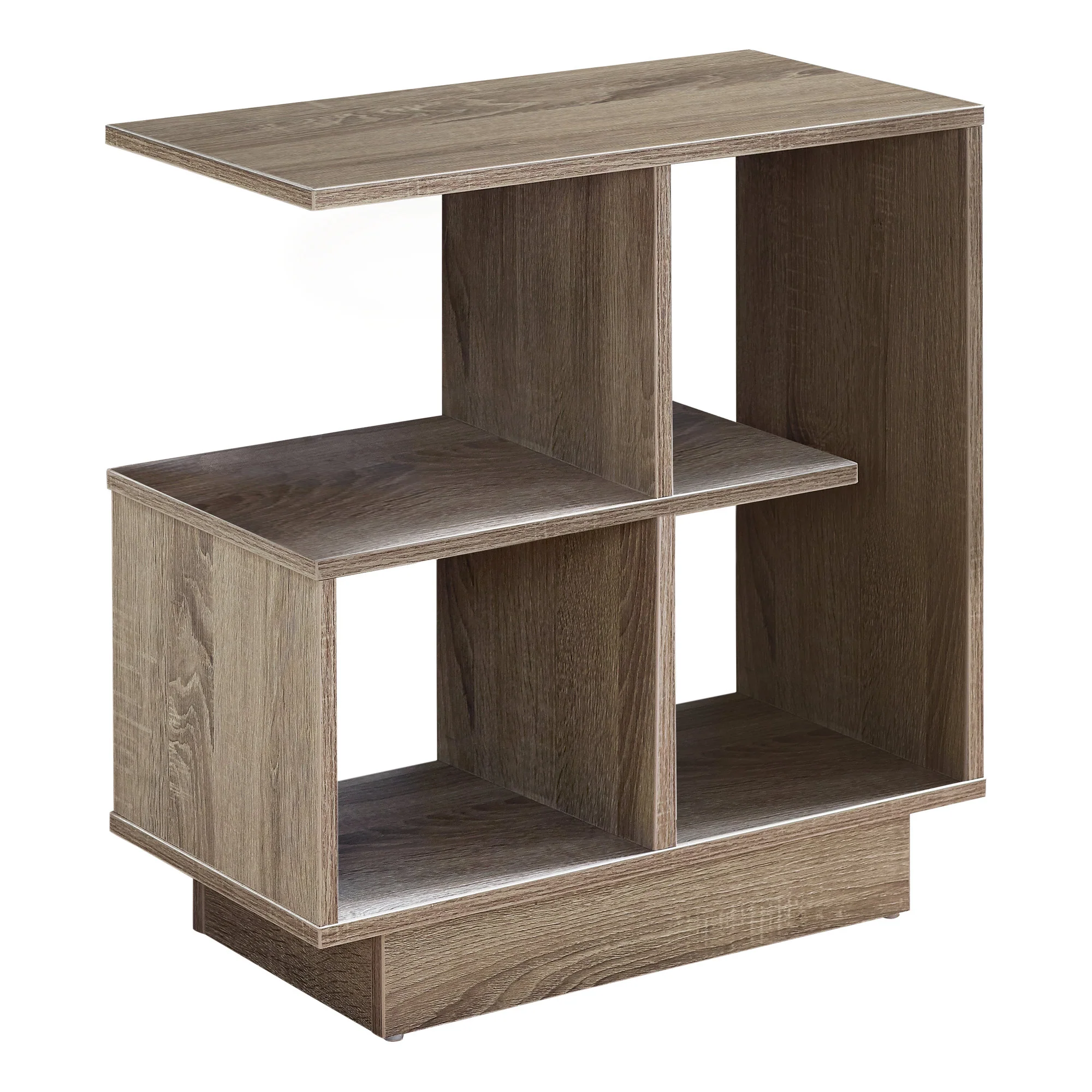 Dark Taupe Particle Board Laminate Kitchen Cart By Homeroots - Image 2