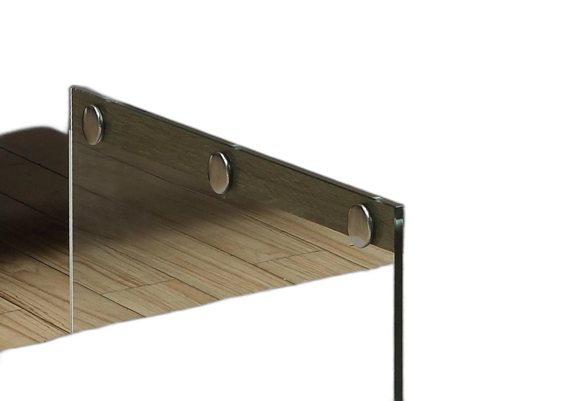 Dark Taupe Tempered Glass Coffee Table By Homeroots - Image 6