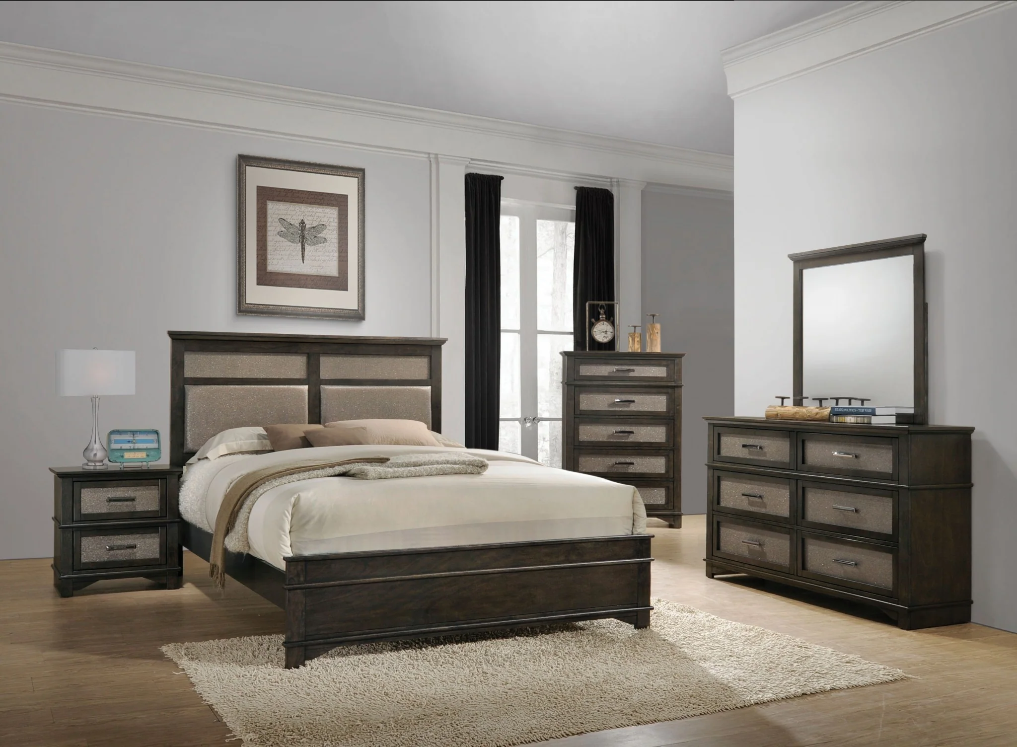 Dark Walnut Wood Nightstand By Homeroots - 347083 - Image 2