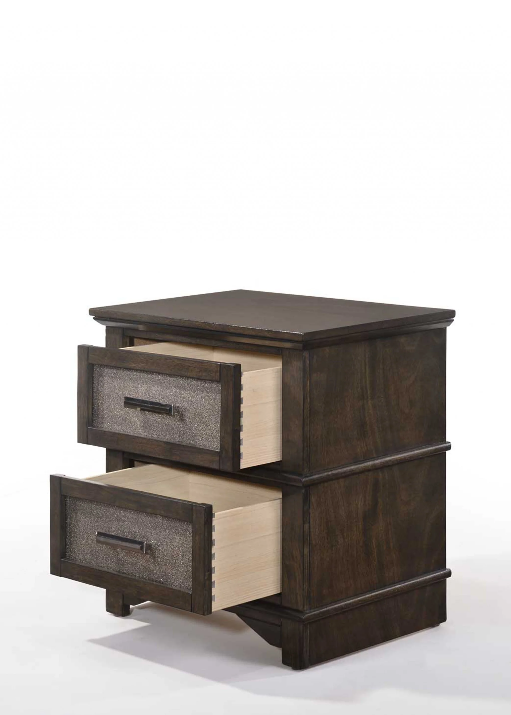 Dark Walnut Wood Nightstand By Homeroots - 347083 - Image 3
