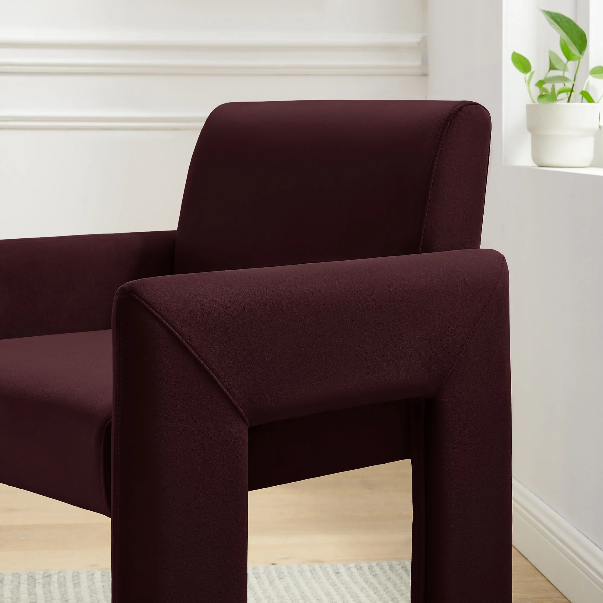 Daven Stain-Resistant Performance Velvet Dining Armchair by Modway - Image 15