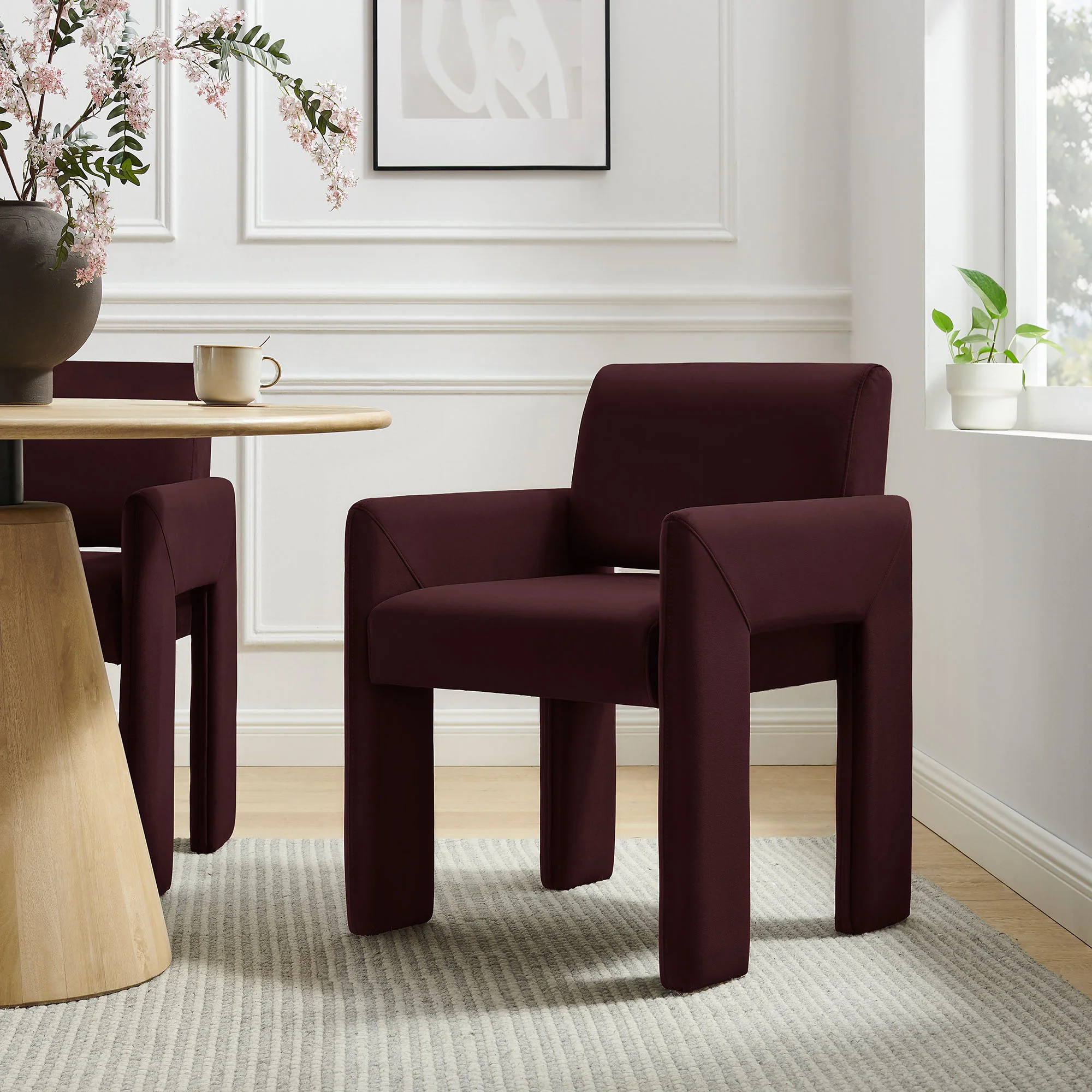 Daven Stain-Resistant Performance Velvet Dining Armchair by Modway - Image 16