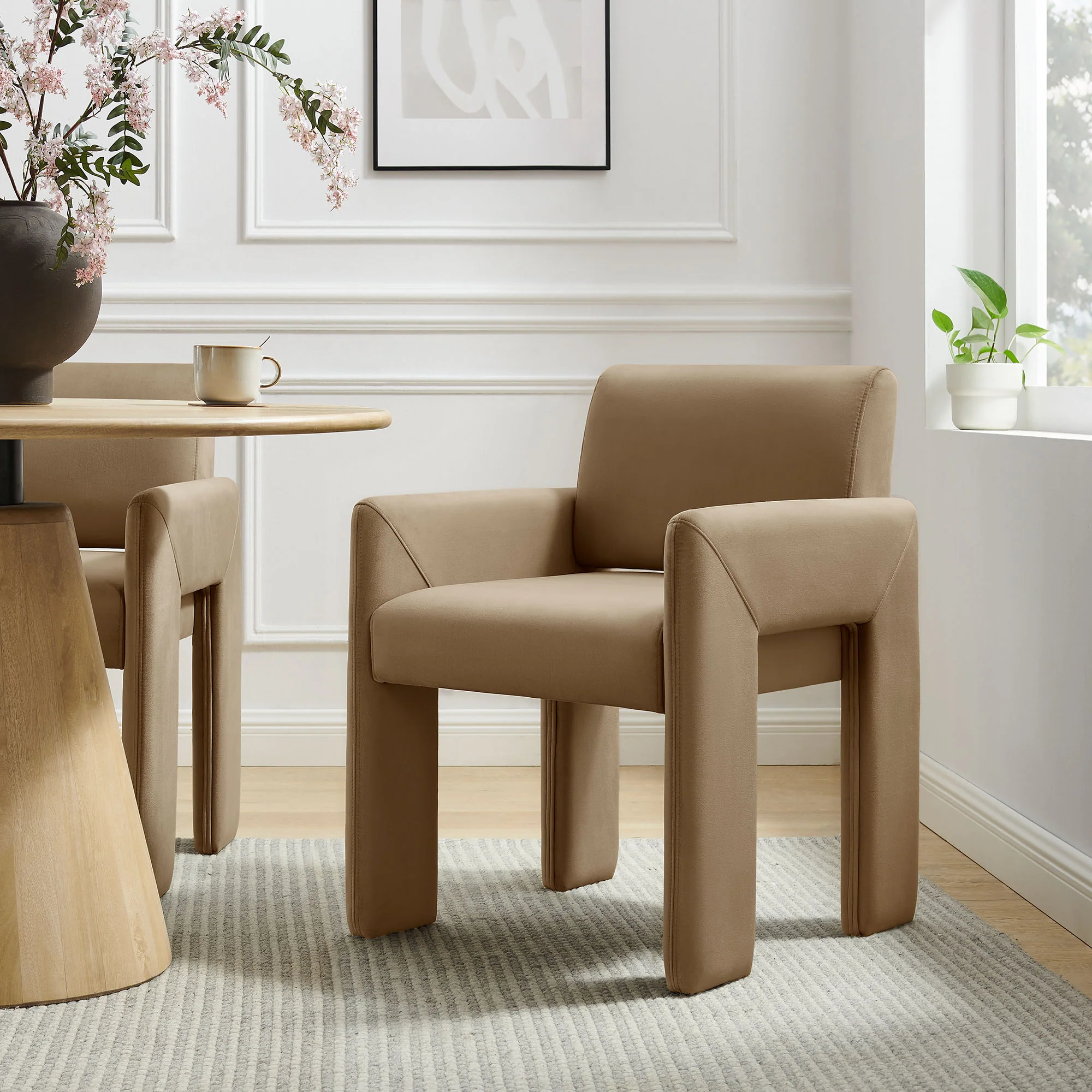 Daven Stain-Resistant Performance Velvet Dining Armchair by Modway - Image 25