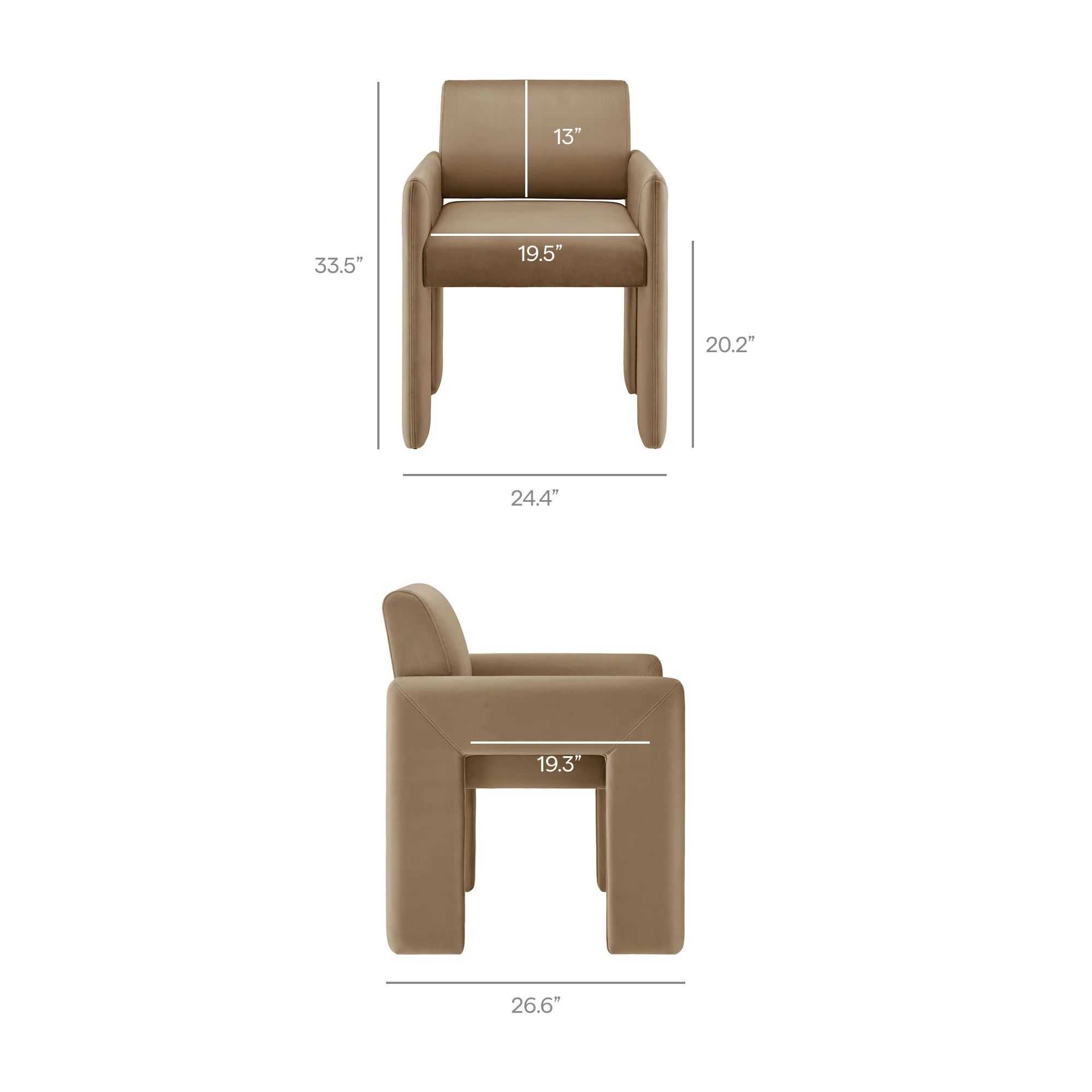 Daven Stain-Resistant Performance Velvet Dining Armchair by Modway - Image 27