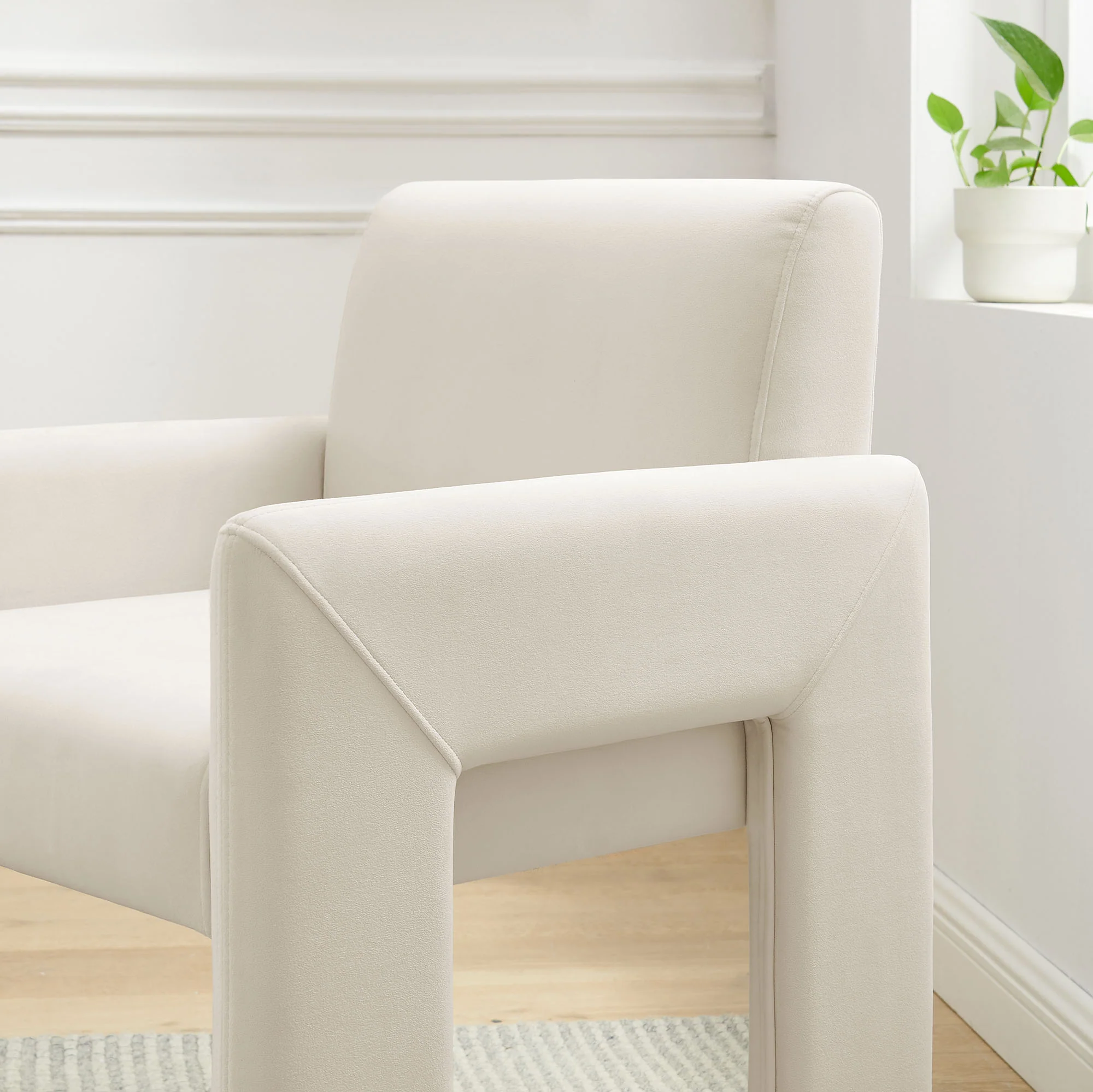 Daven Stain-Resistant Performance Velvet Dining Armchair by Modway - Image 6