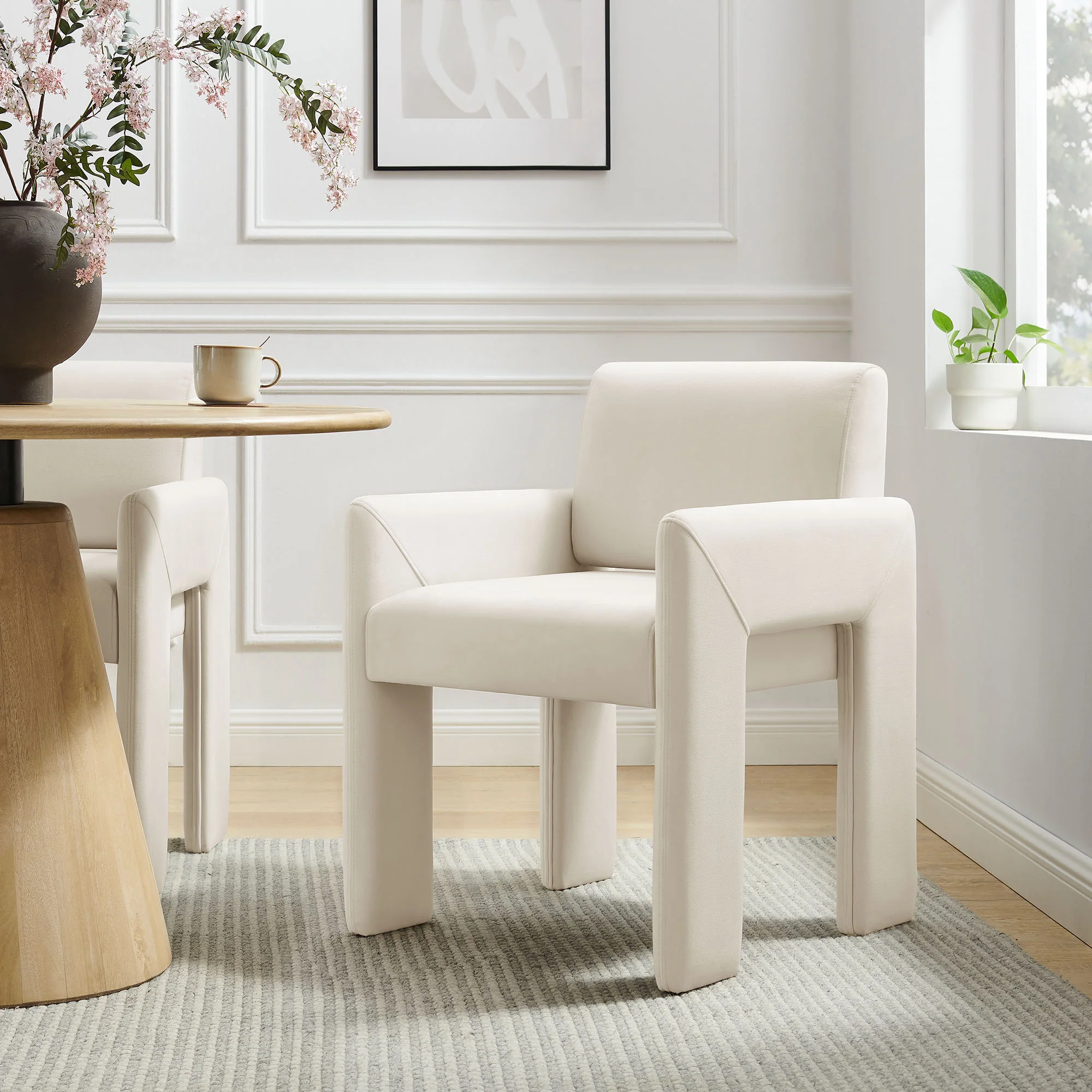 Daven Stain-Resistant Performance Velvet Dining Armchair by Modway - Image 7
