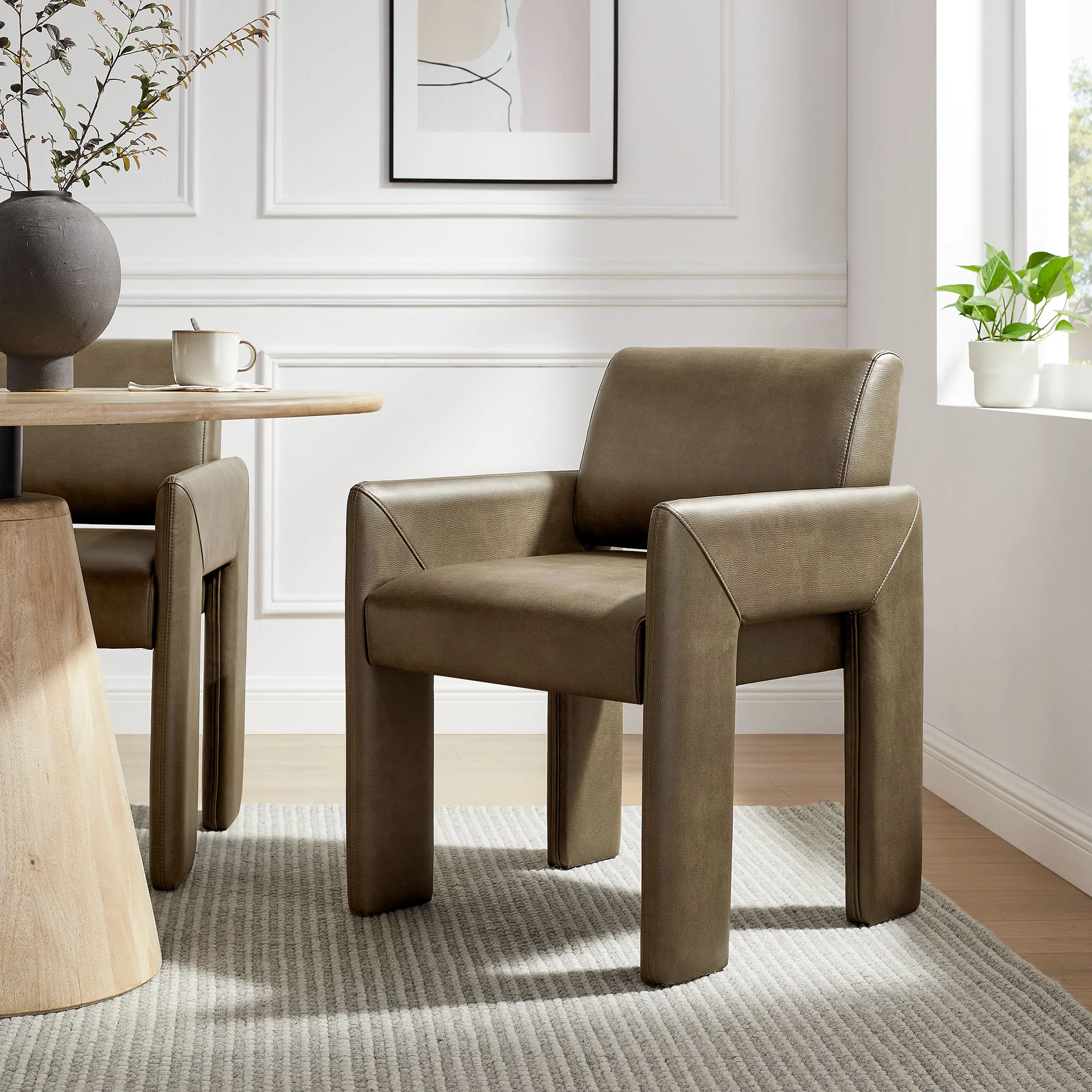 Daven Vegan Leather Dining Armchair by Modway - Image 16