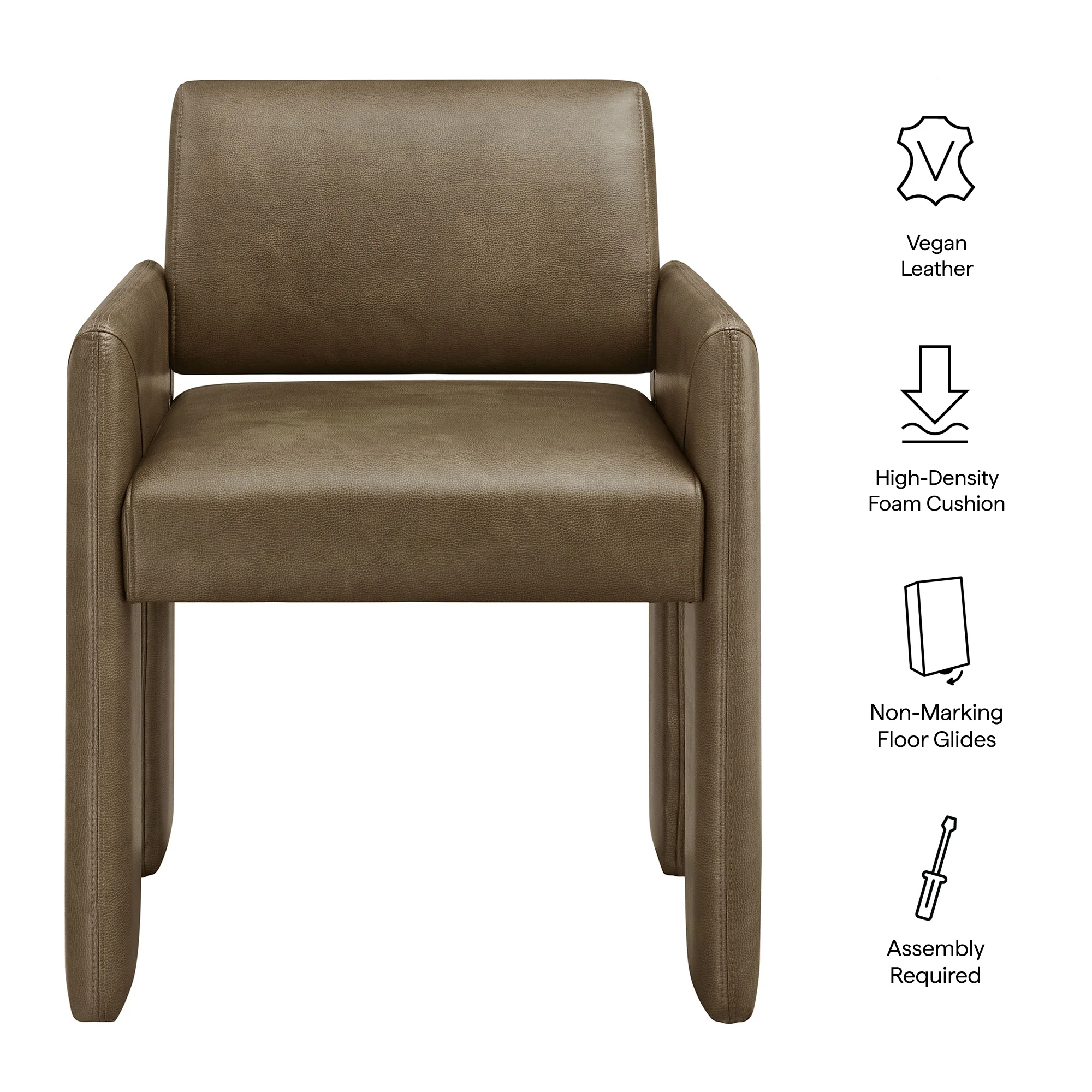 Daven Vegan Leather Dining Armchair by Modway - Image 17