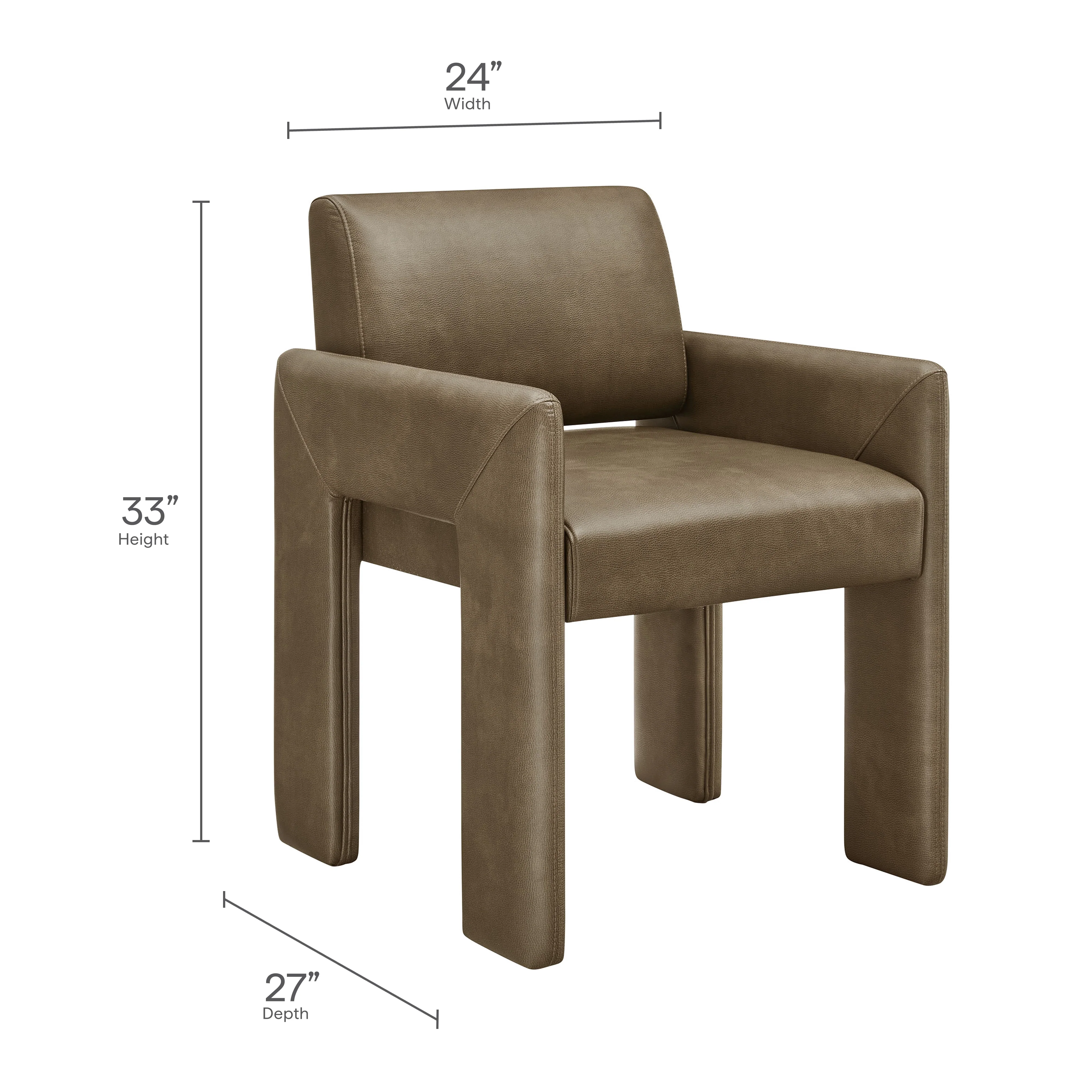 Daven Vegan Leather Dining Armchair by Modway - Image 18