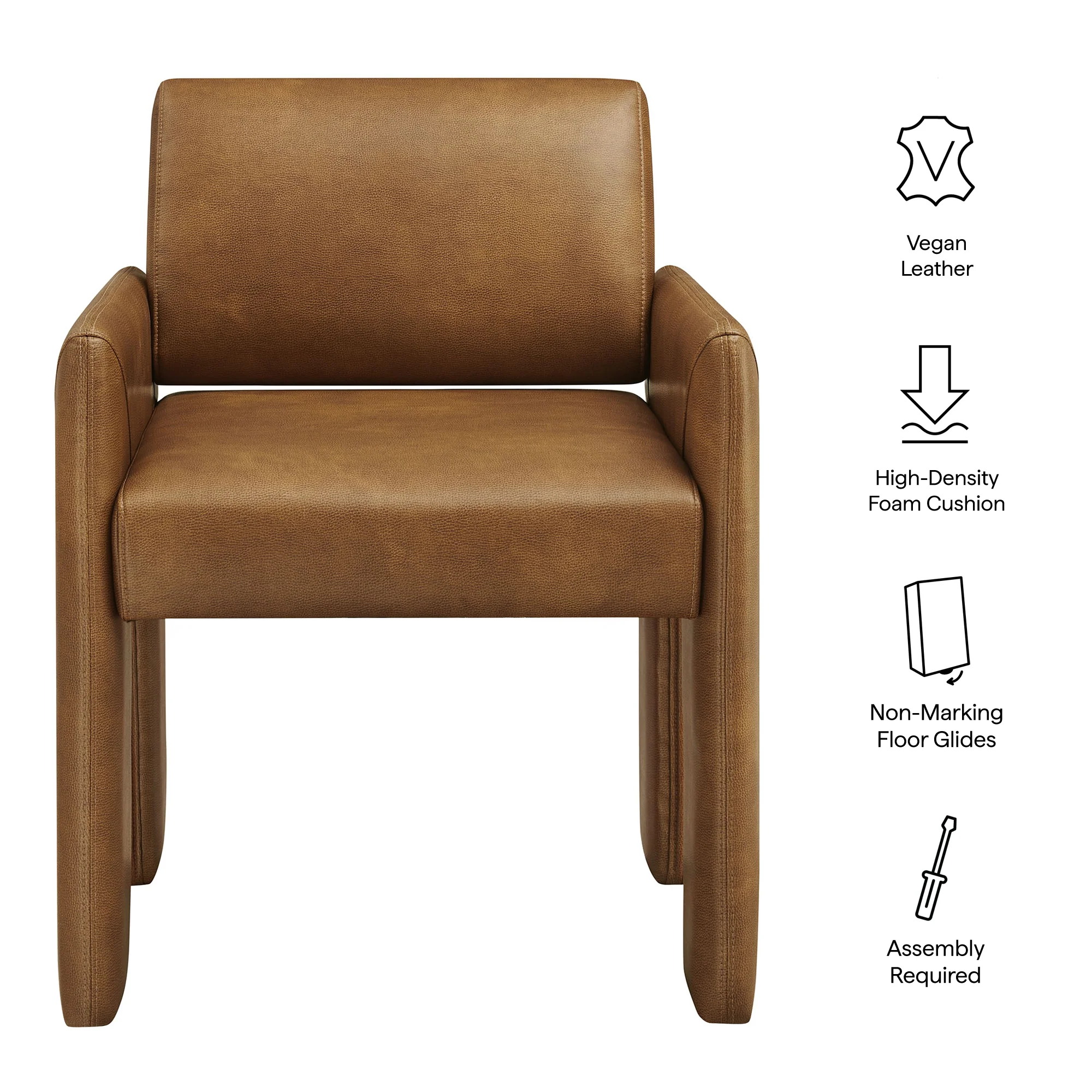Daven Vegan Leather Dining Armchair by Modway - Image 8