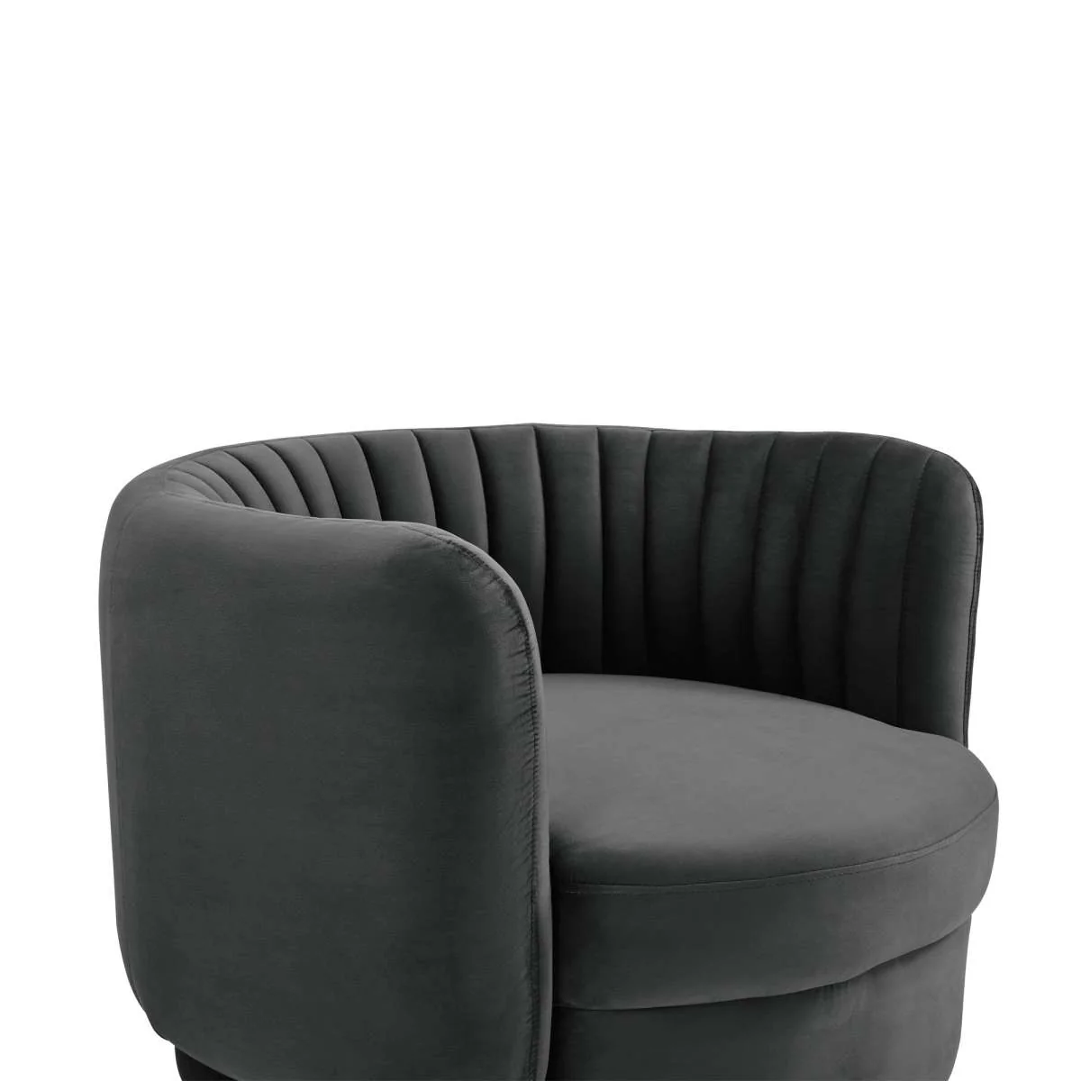 Davy Blush Velvet Swivel Accent Chair with Gold Base By Armen Living - Image 12