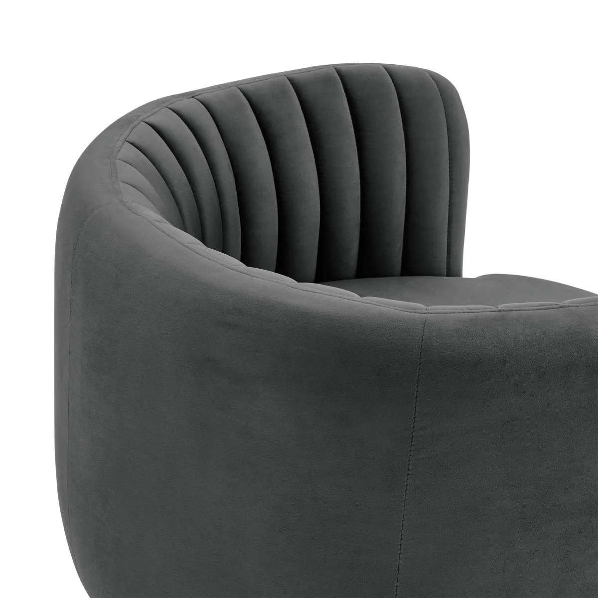 Davy Blush Velvet Swivel Accent Chair with Gold Base By Armen Living - Image 13