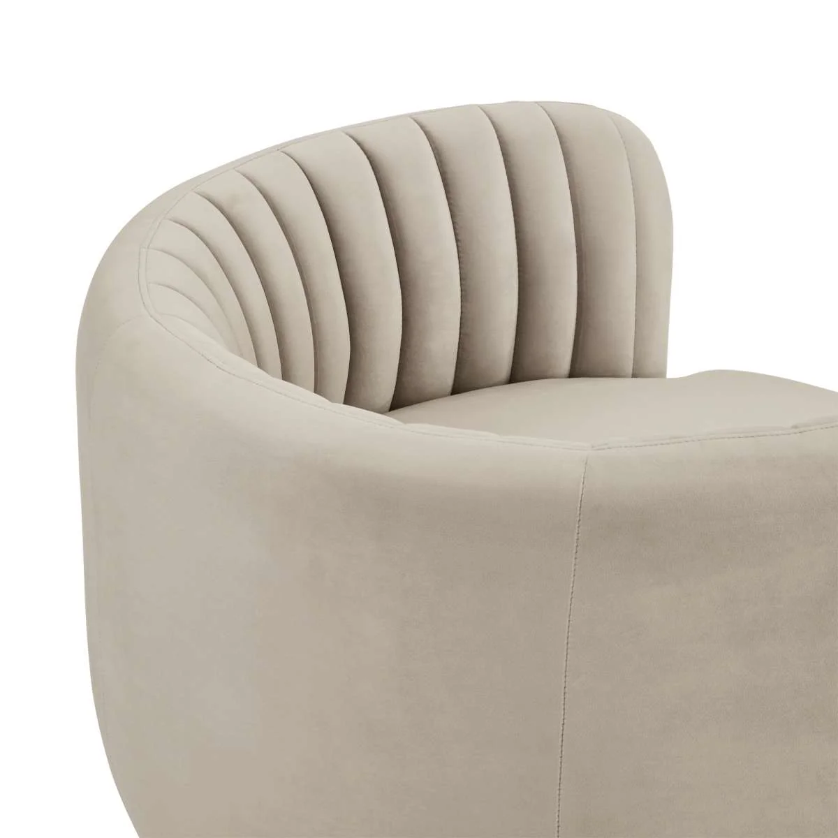 Davy Blush Velvet Swivel Accent Chair with Gold Base By Armen Living - Image 19