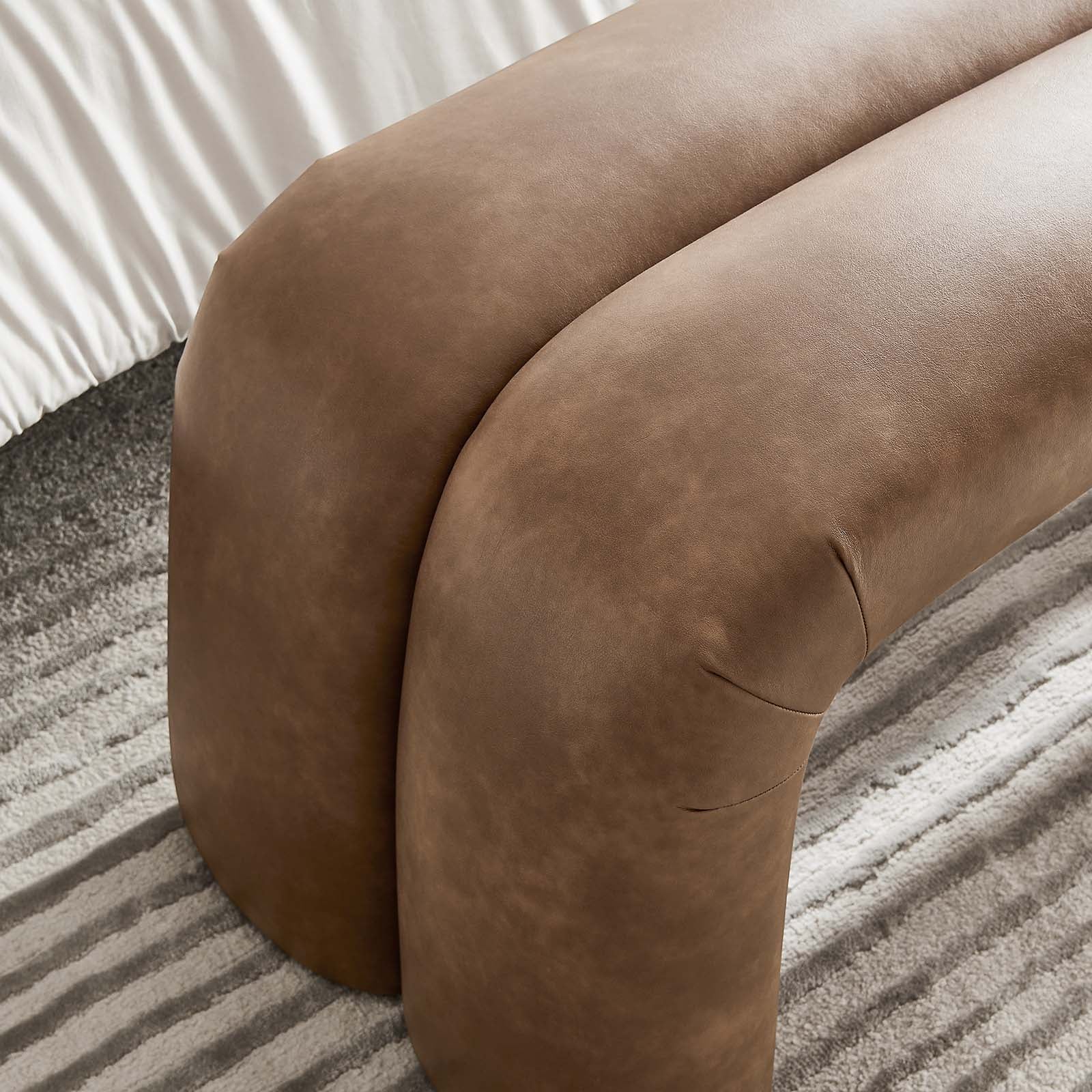 Dax 50.5" Vegan Leather Upholstered Accent Bench By Modway - EEI-6770 - Image 8