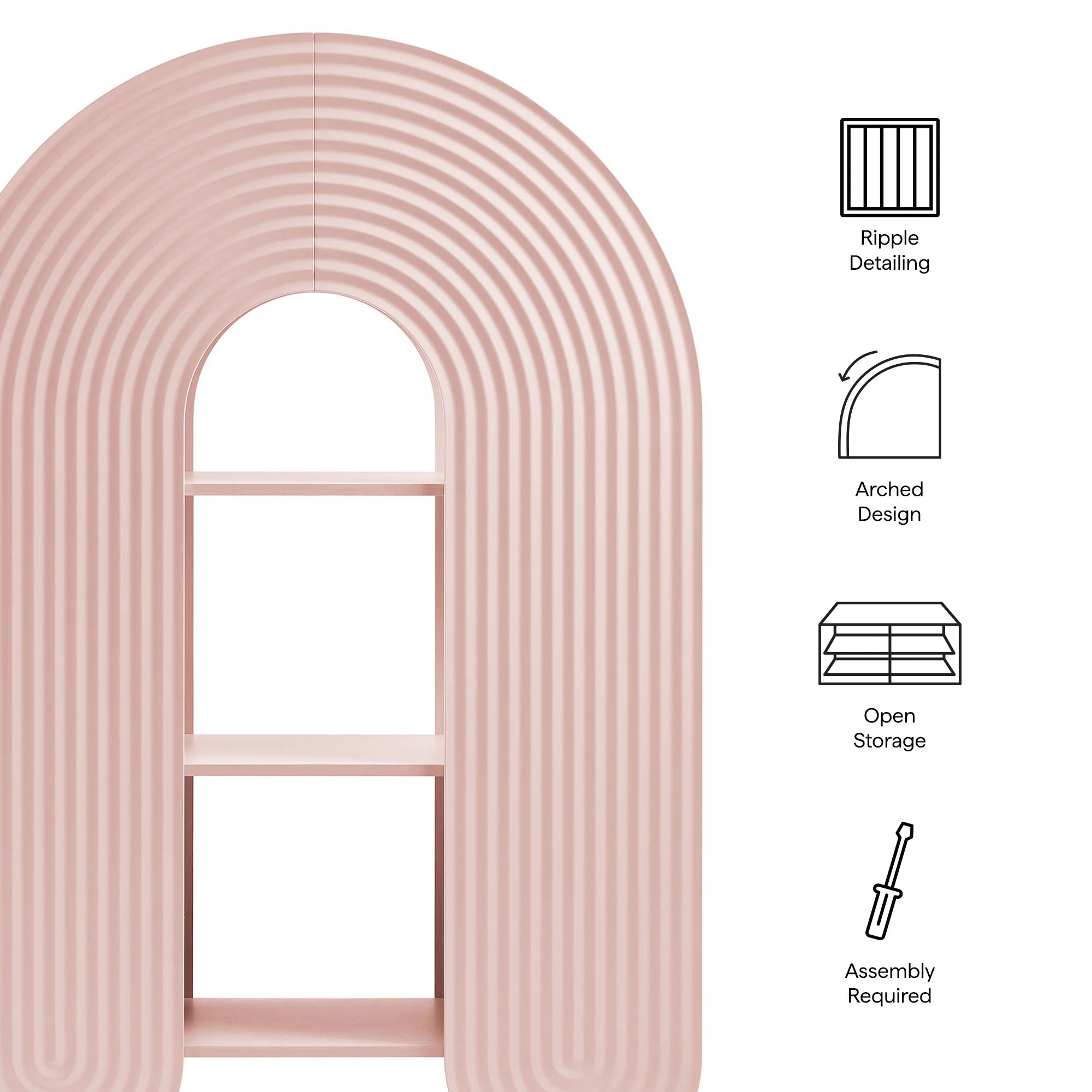 Daydream 58" Arched Bookshelf by Modway - Image 17
