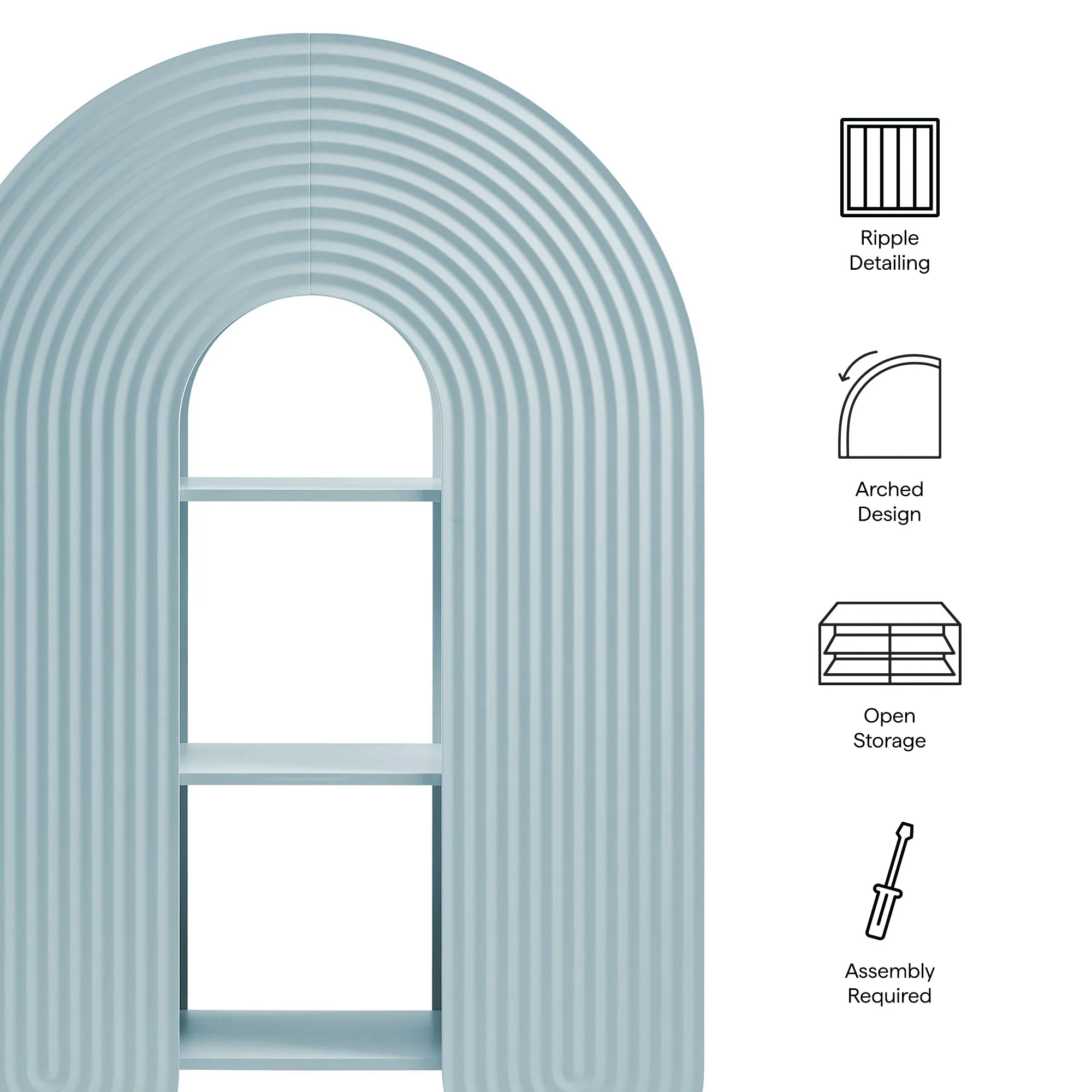 Daydream 58" Arched Bookshelf by Modway - Image 8