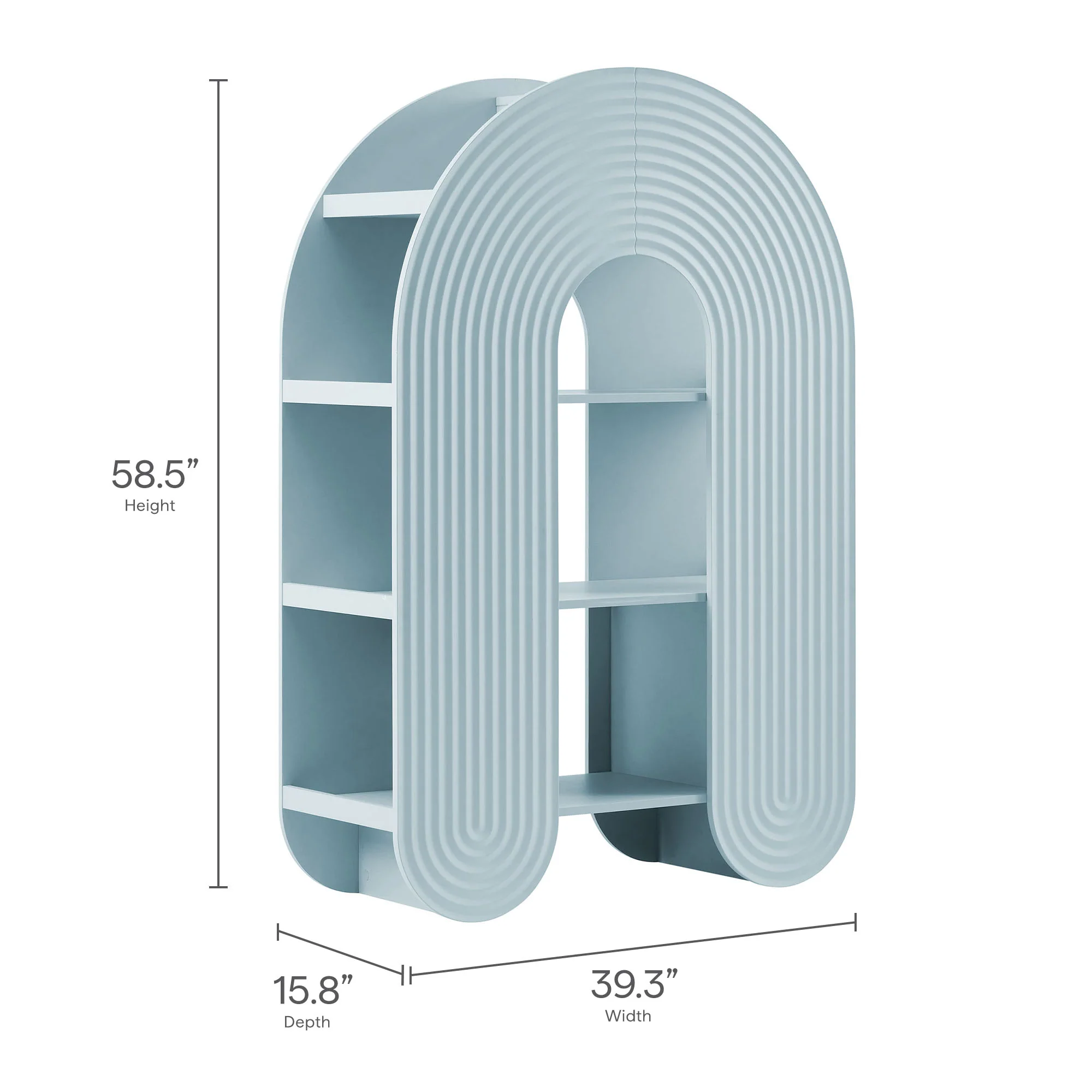 Daydream 58" Arched Bookshelf by Modway - Image 9