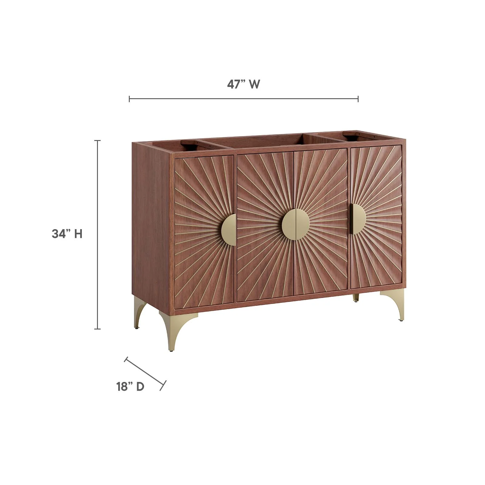 Daylight 48" Single Sink Compatible (Not Included) Bathroom Vanity Cabinet By Modway - EEI-6168 - Image 8