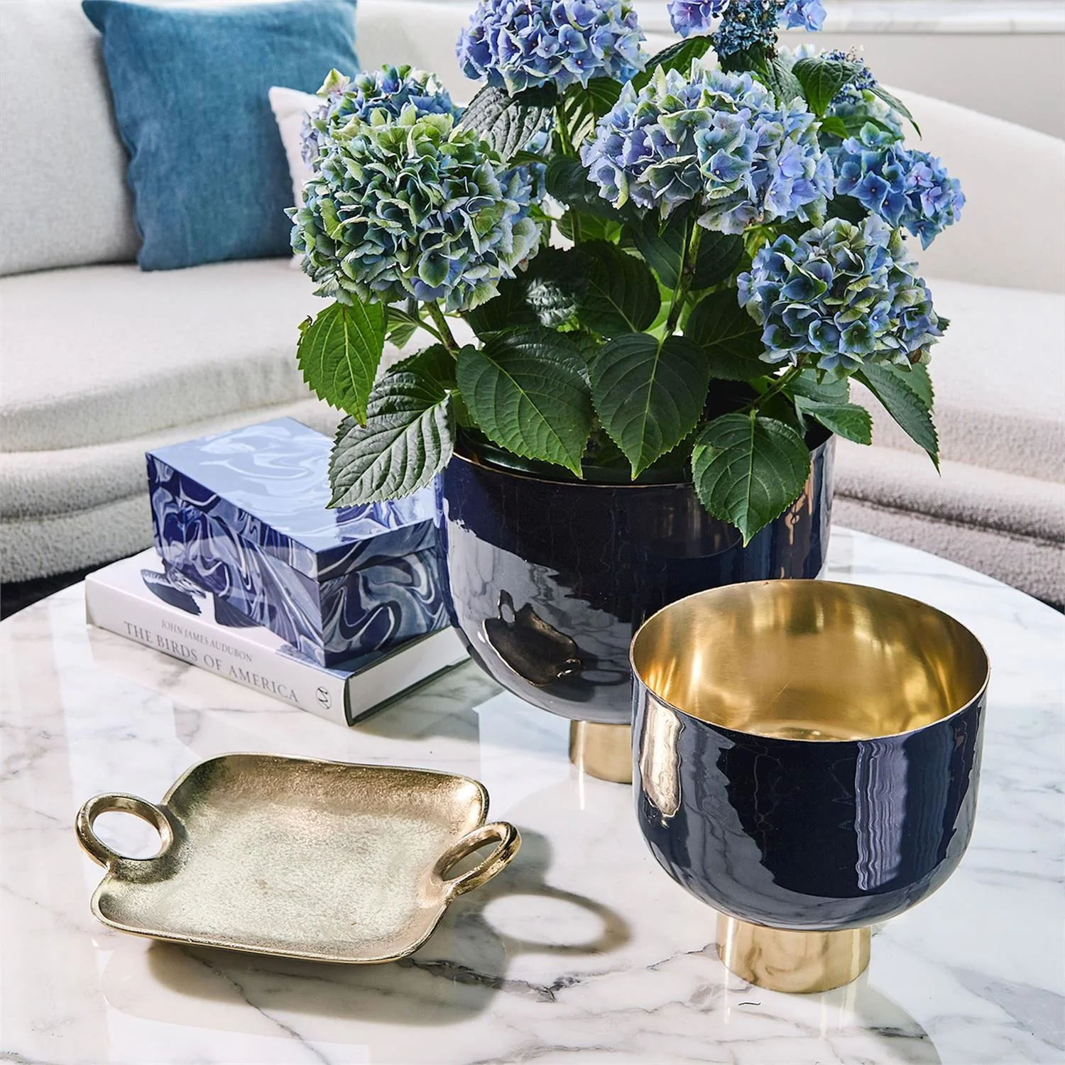 Dec. Opus Bowls W/Gold Base Set Of 6 By Tozai Home - Image 2