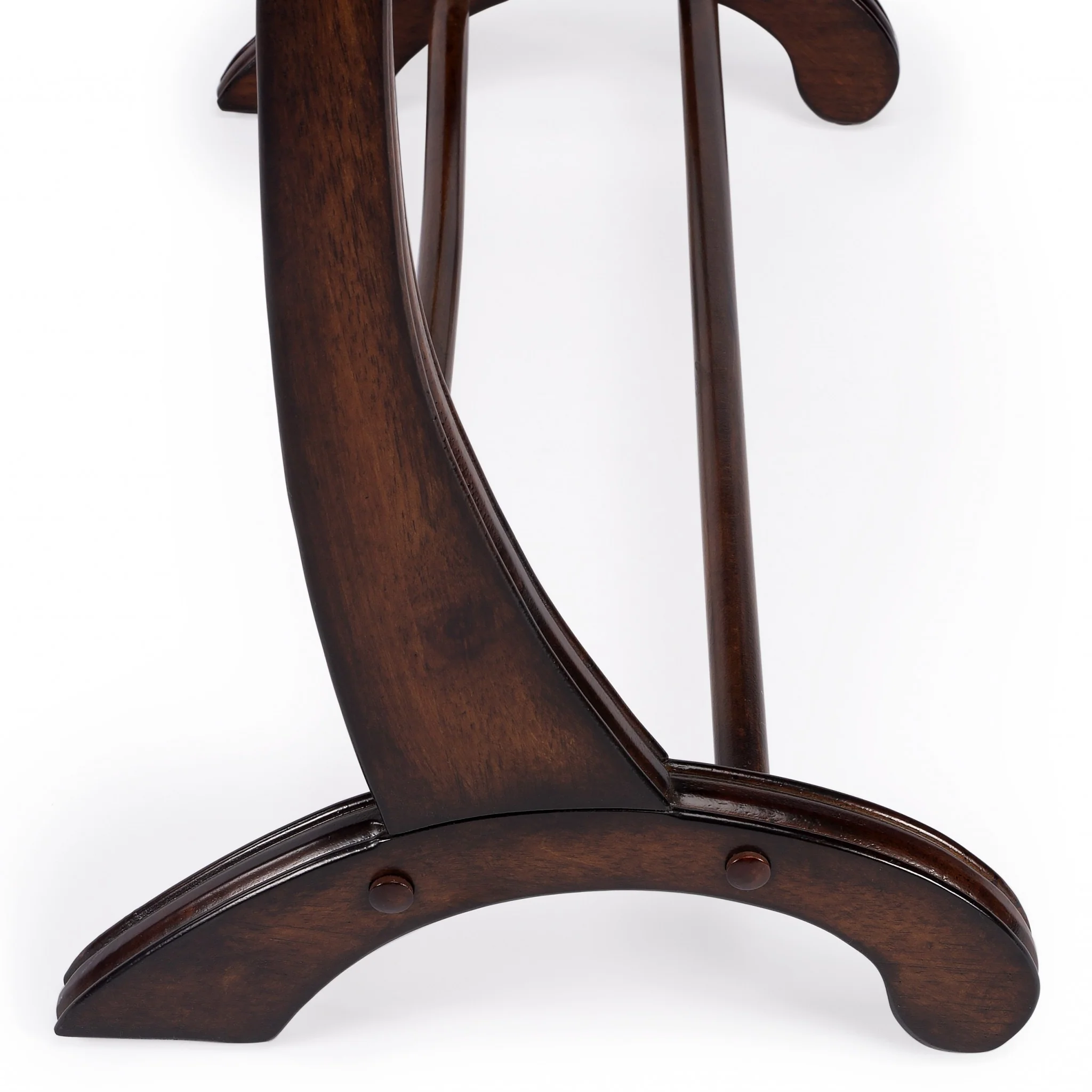 Deep Cherry Blanket Stand By Homeroots - Image 4