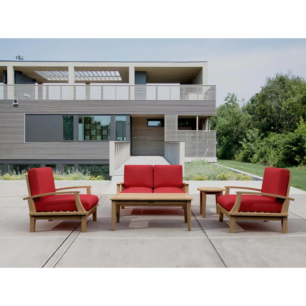 Del-Amo Bahama 3-Pieces Set With Square Side Table By Anderson Teak - Image 2