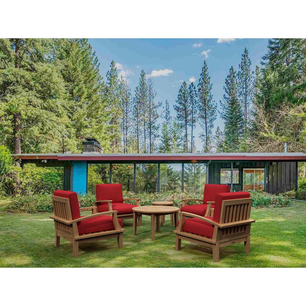 Del-Amo Bahama 3-Pieces Set With Square Side Table By Anderson Teak - Image 3