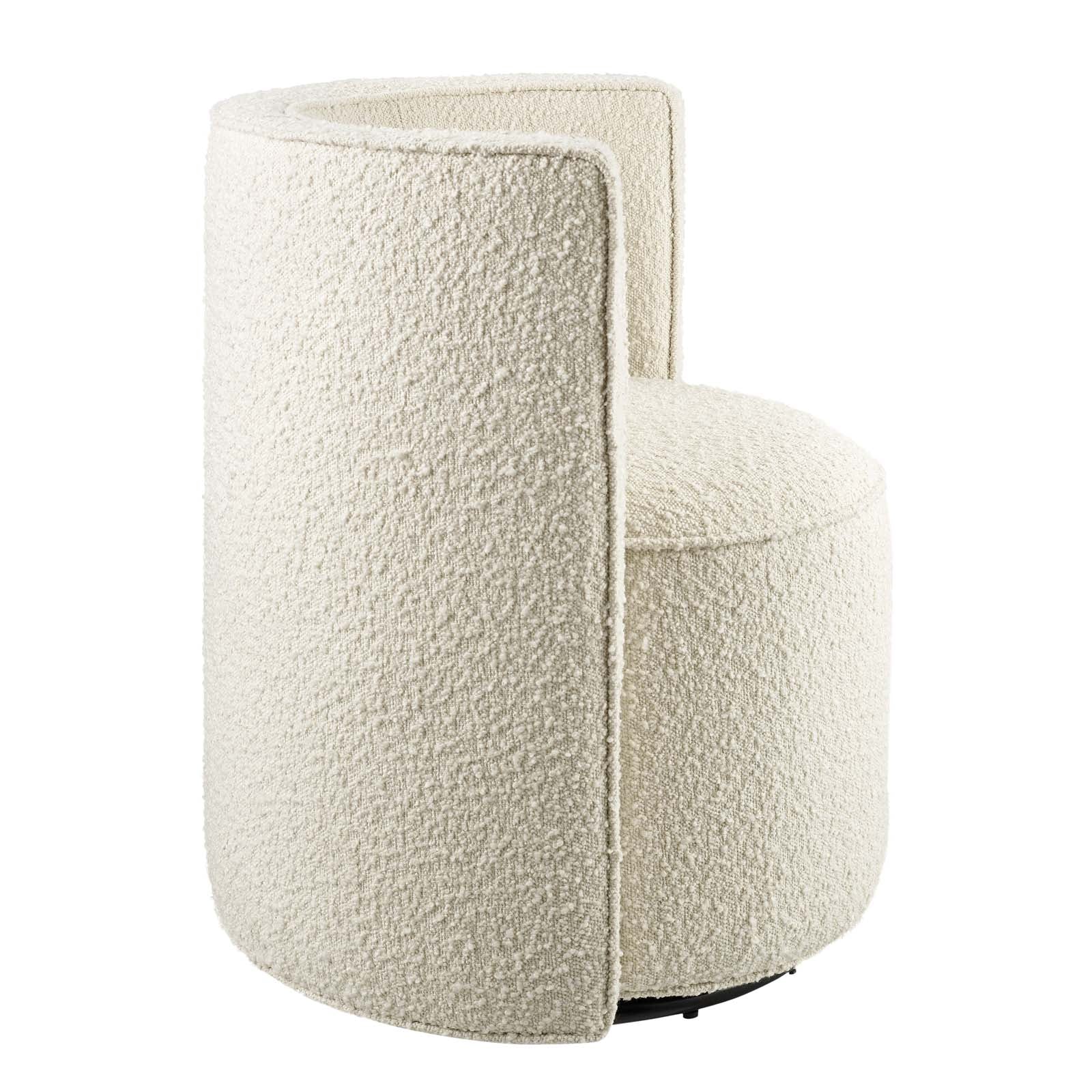 Della Boucle Fabric Swivel Chair By Modway - EEI-6223 - Image 3