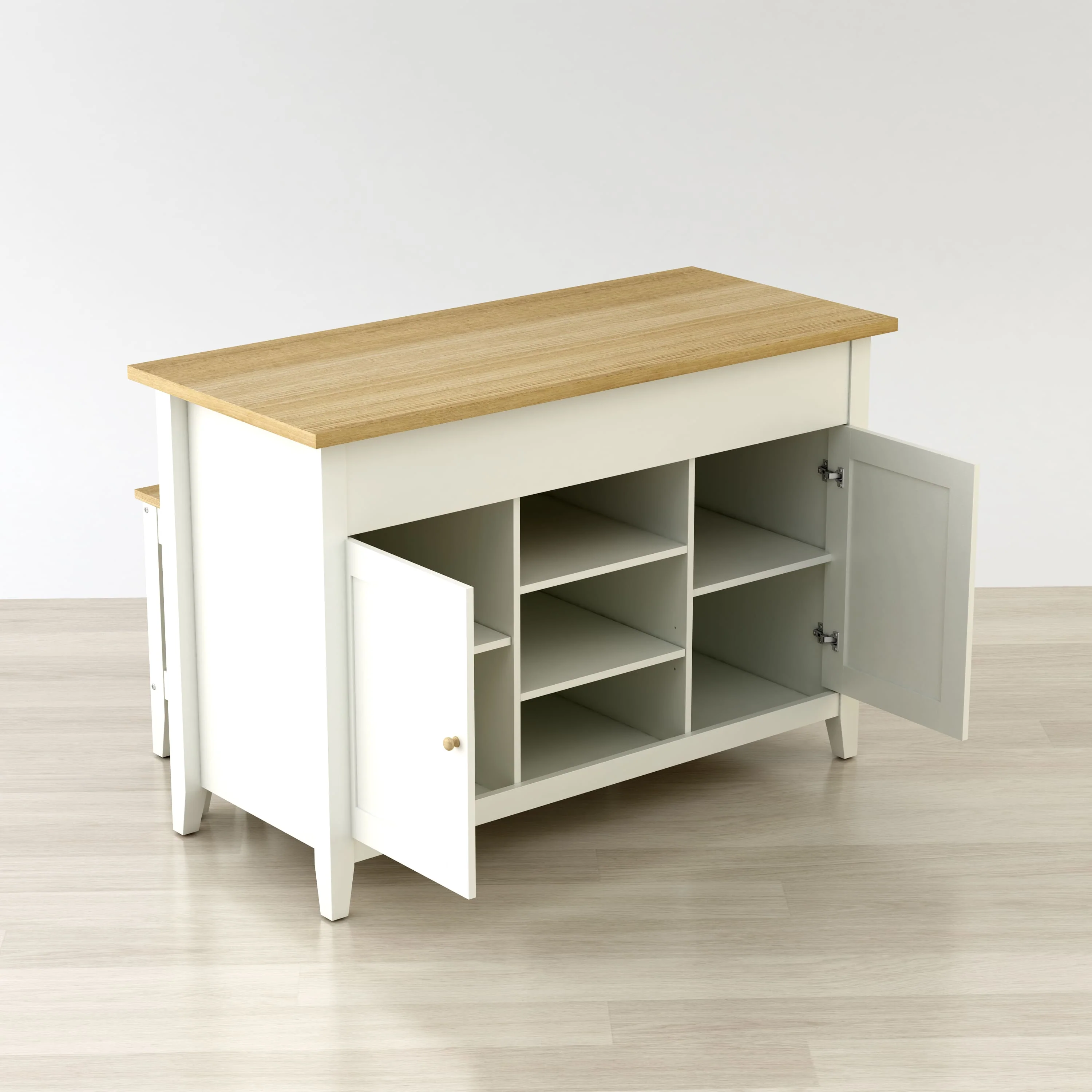 Delphi 53" Kitchen Island Cabinet By Anderson Teak - Image 6